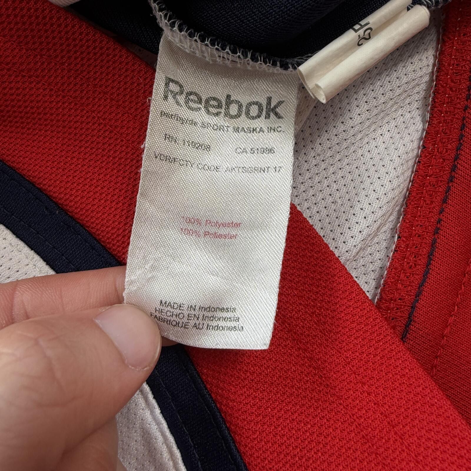 Reebok Vintage Reebok Springfield Capitals Hockey Jersey Youth XL Size ONE SIZE - 5 Thumbnail