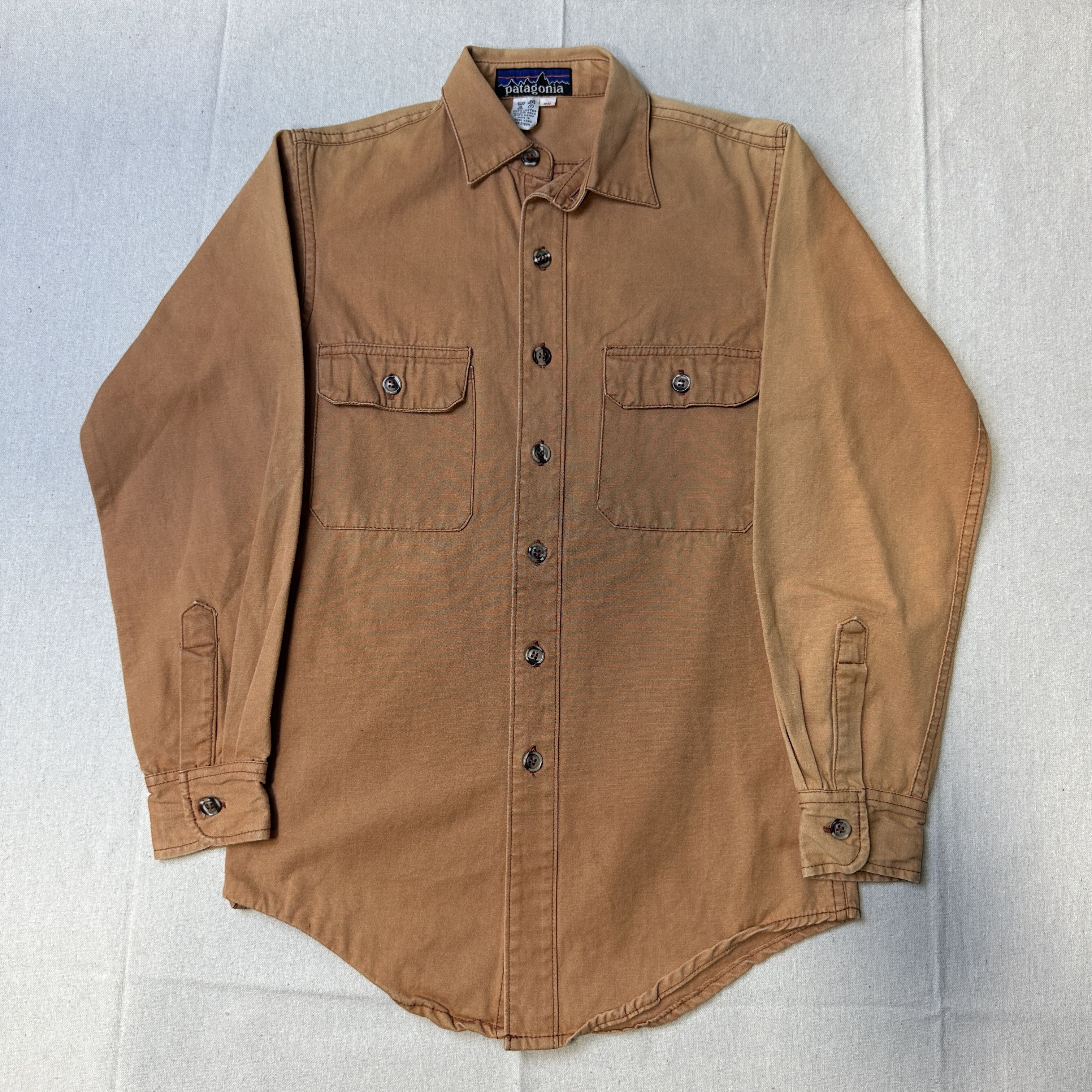 Patagonia Vintage Patagonia Brown Cotton Button-Up Shirt Size XS 70s Size US XS / EU 42 / 0 - 1 Thumbnail