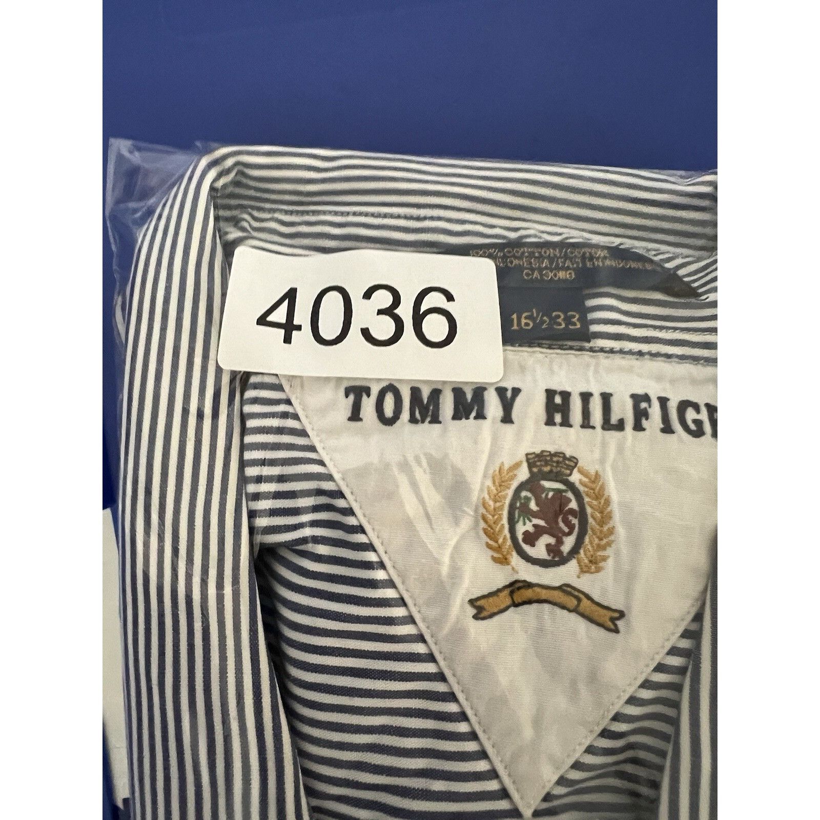 Tommy Hilfiger Vintage Tommy Hilfiger Button Up Long Sleeve Shirt Size 16 1 Size US L / EU 52-54 / 3 - 9 Thumbnail