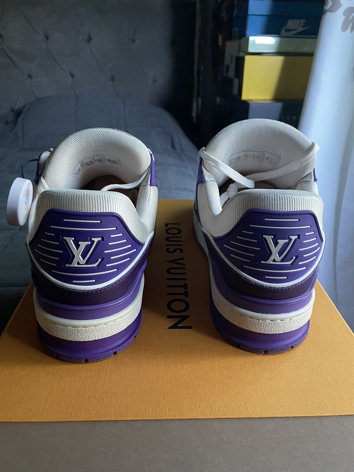 Louis Vuitton Louis Vuitton White Purple Monogram Trainer Size US 9.5 / EU 42-43 - 8 Thumbnail