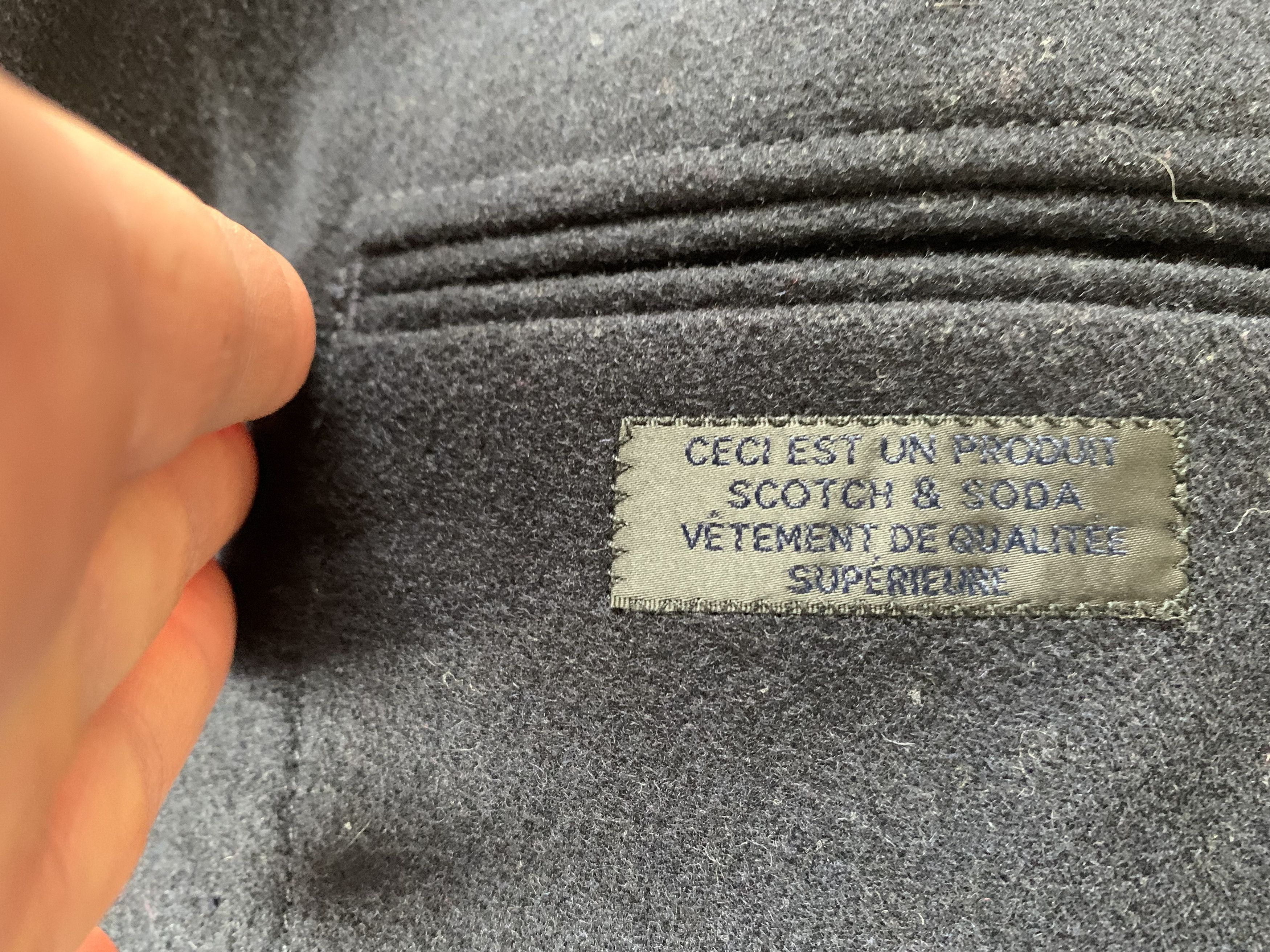 Scotch & Soda Scotch & Soda Navy Blue Demi Wool Short Coat Size US S / EU 44-46 / 1 - 9 Thumbnail