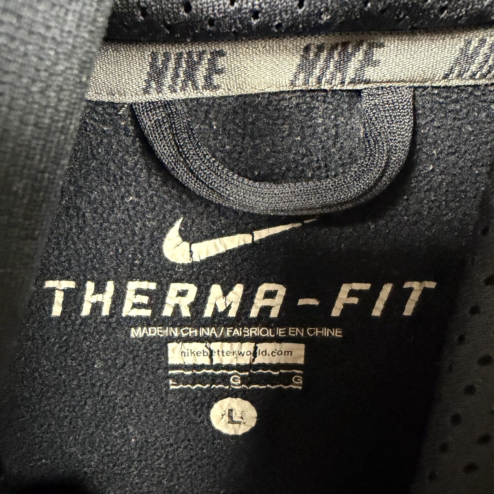 Nike Nike Therma-FIT Hoodie Mens L Navy Blue Gray Fleece Sweatshirt Gorpcore Athletic Size US L / EU 52-54 / 3 - 5 Thumbnail