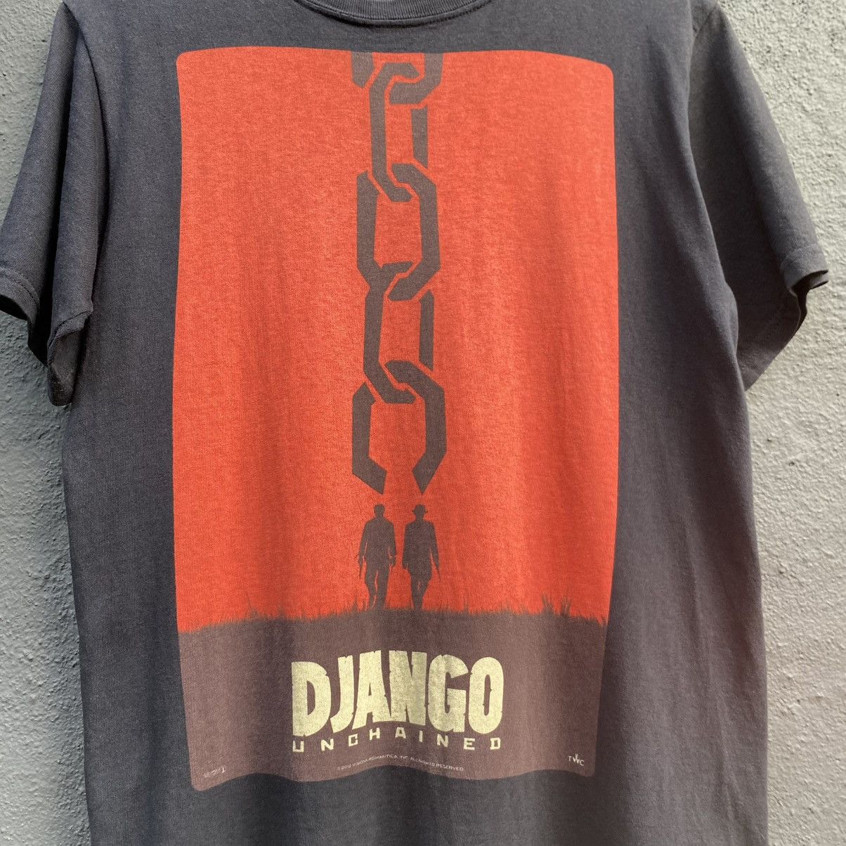 Vintage Thrashed Faded Vintage Django Unchained ERD GRUNGE Movie Tee Size US M / EU 48-50 / 2 - 2 Thumbnail