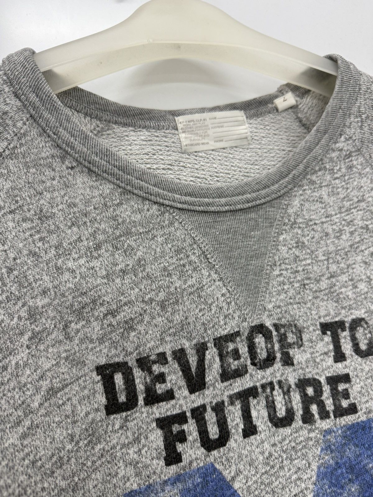 Steve And Barrys 🔥 Big Letter M College Graphic Crewneck 90s Style Streetwear Size US XS / EU 42 / 0 - 6 Thumbnail