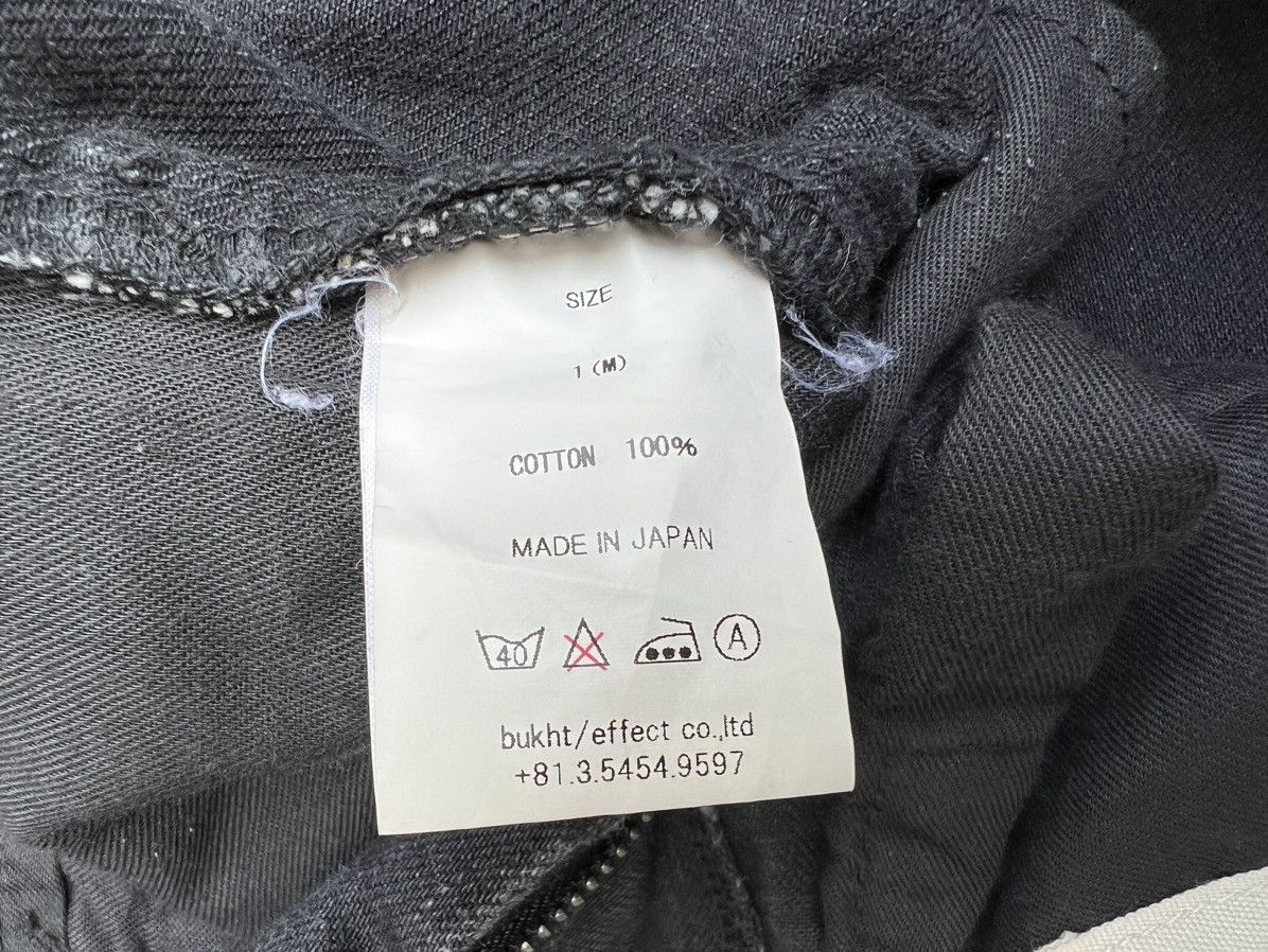 Bukht Bukht Japan Faded Black Selvedge Denim Cropped Flare Jeans Size US 30 / EU 46 - 24 Thumbnail