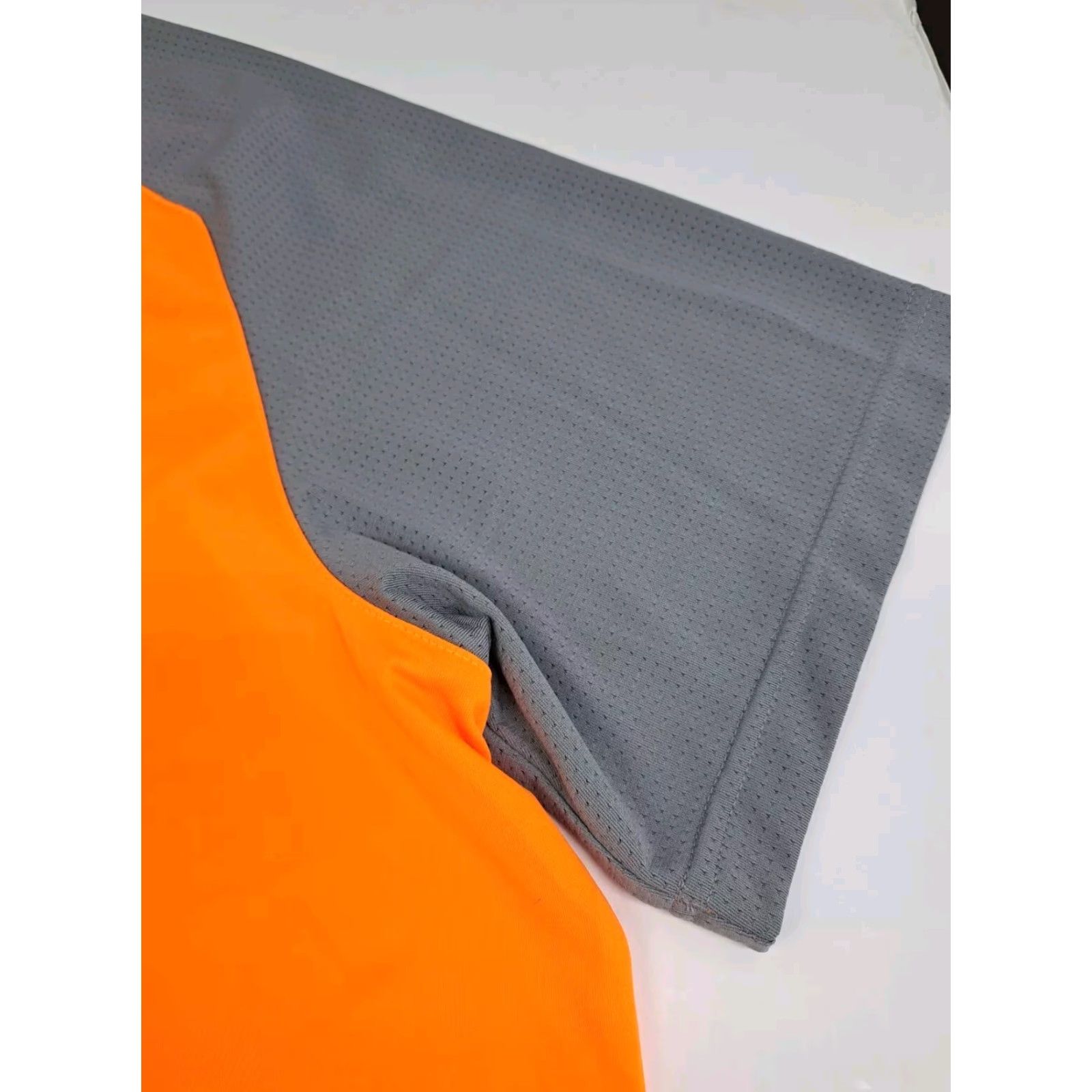 Adidas Adidas Men's Climalite Short Sleeve Shirt Orange/Grey 2XL Poly Logo Athletic Cross Training Running Gym T-Shirt Shirt Size US XXL / EU 58 / 5 - 7 Thumbnail
