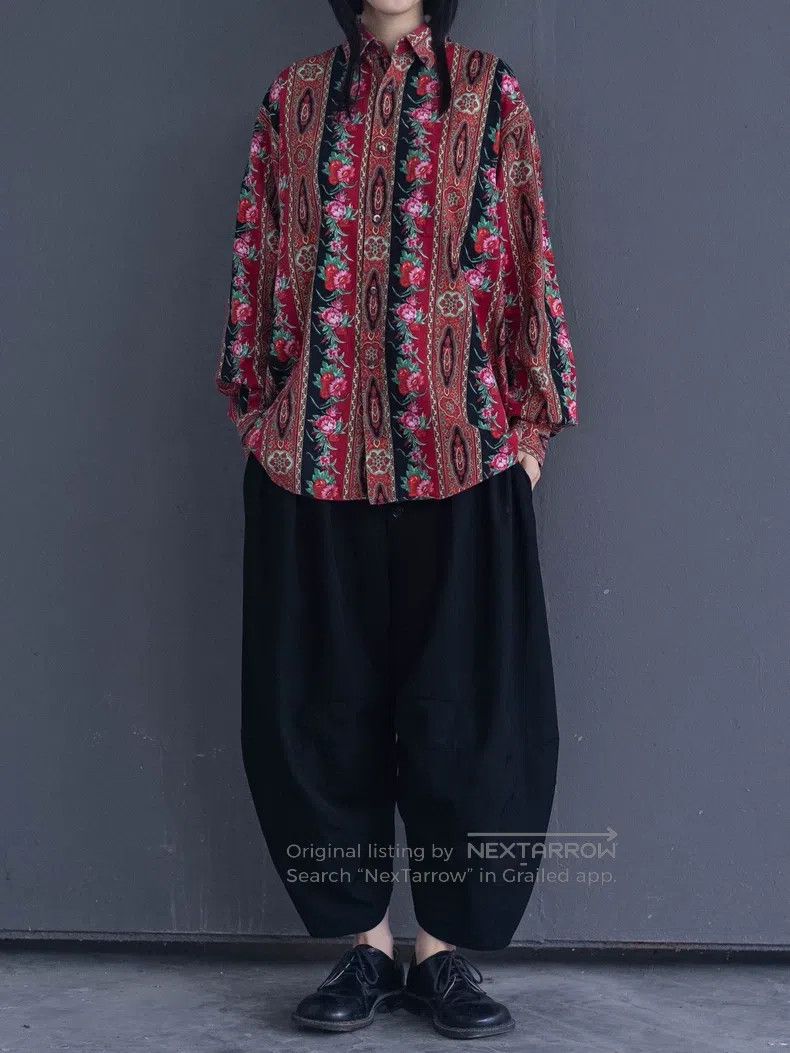 Kenzo Kenzo Men's floral ethnic style shirt Size US M / EU 48-50 / 2 - 1 Thumbnail