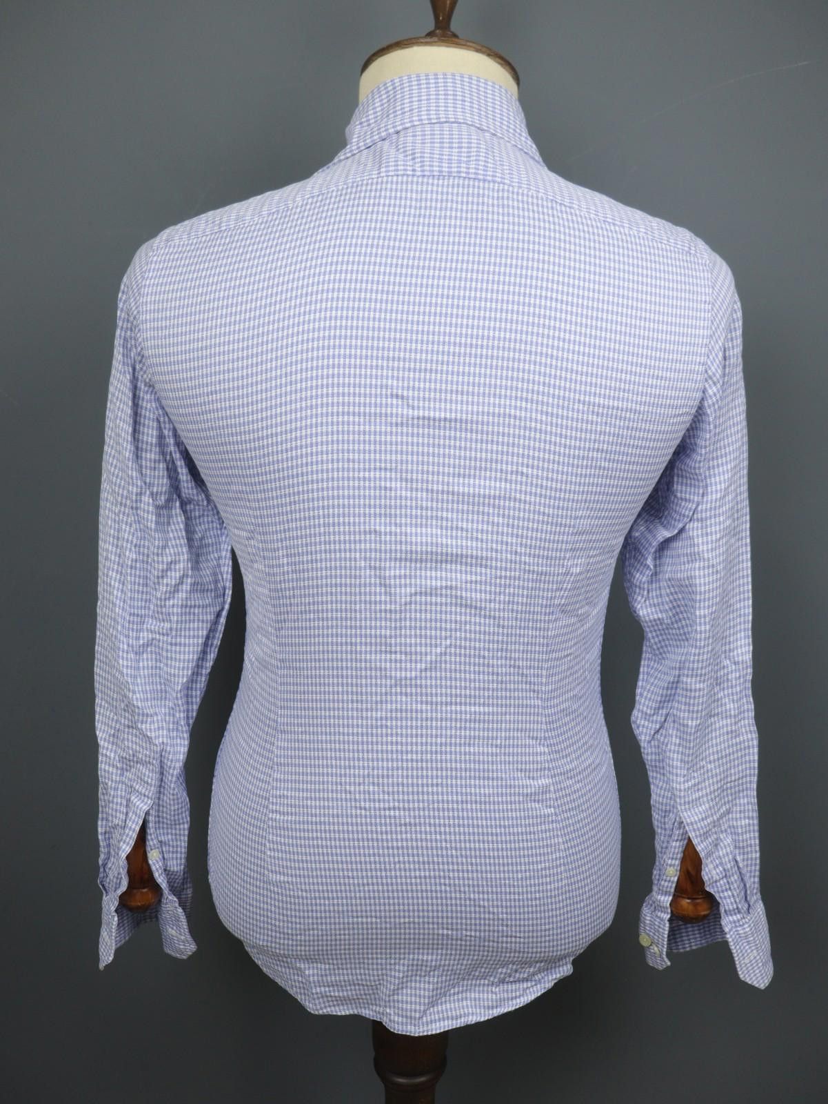 Eton Eton Multicolor Striped Cotton Slim Dress Shirt Size S/38 Size 38R - 7 Thumbnail