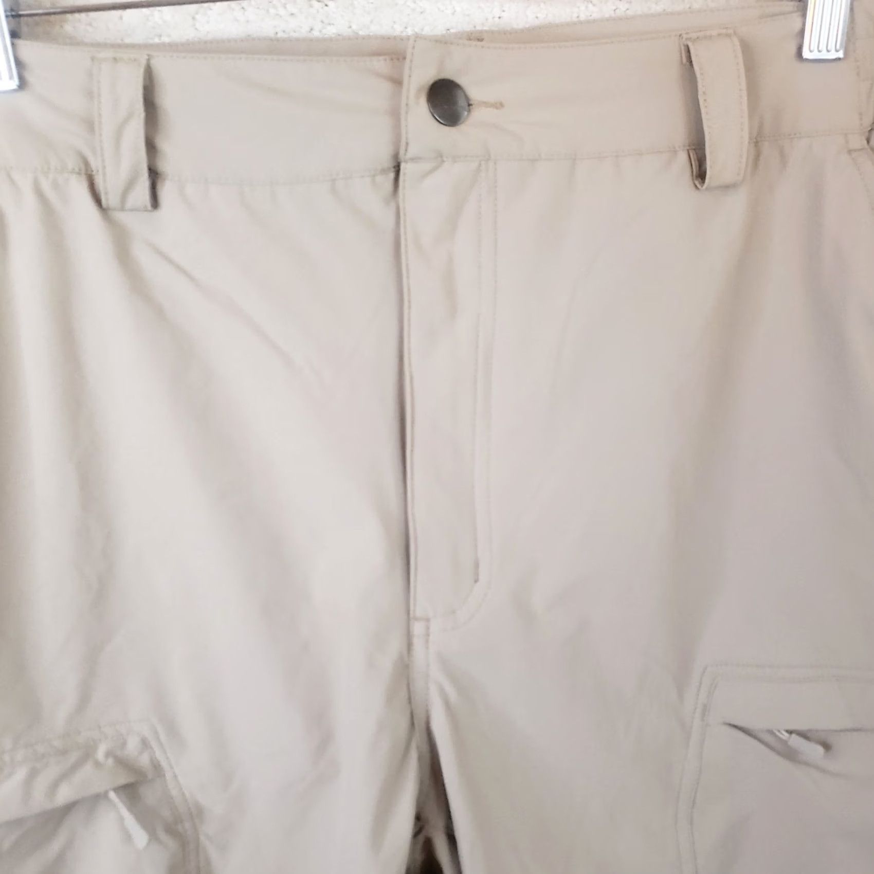 Vintage Freekite Mens Quick Dry Cargo Shorts Lightweight Beige Hiking 38X10 NWOT Size US 38 / EU 54 - 3 Thumbnail