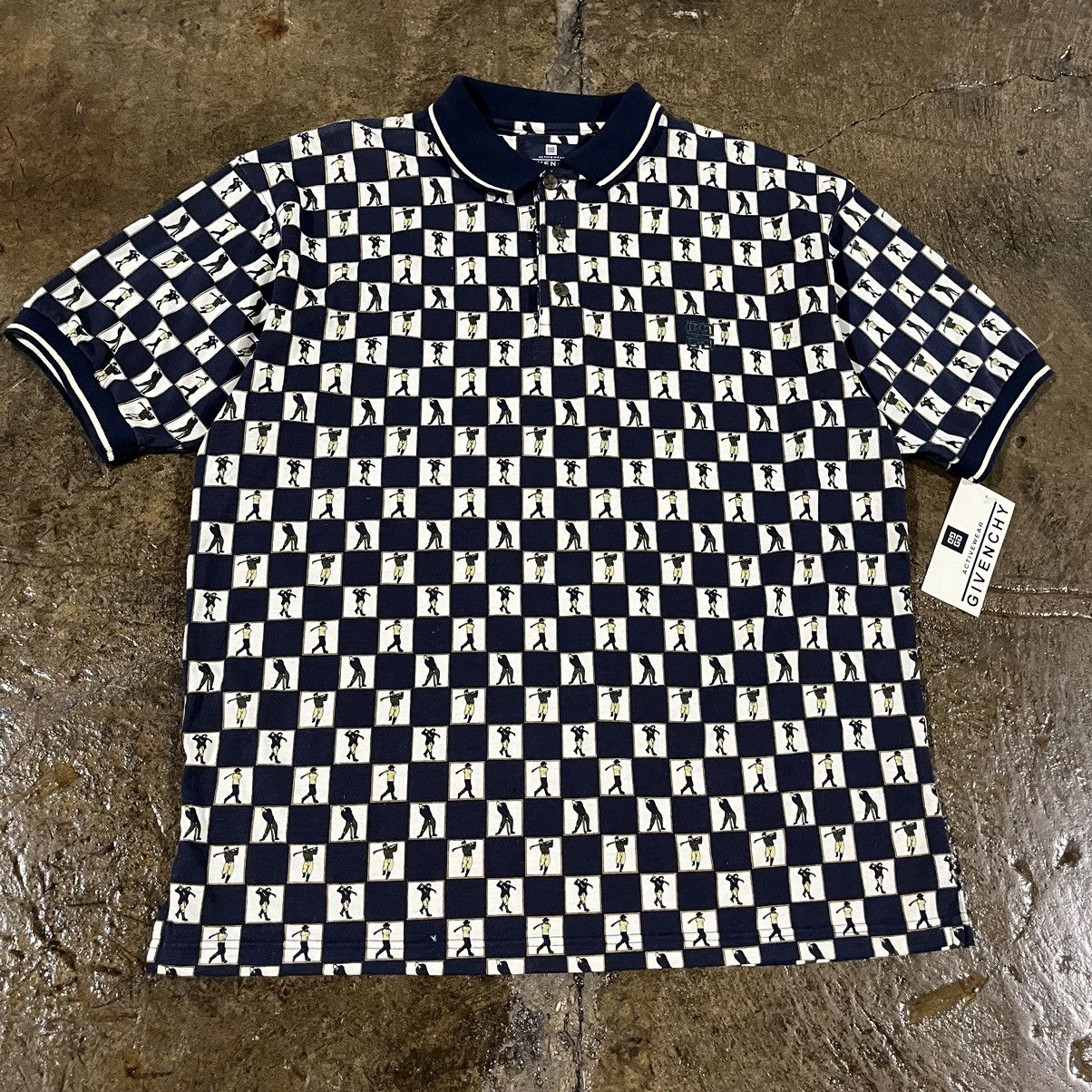 Designer × Givenchy × Vintage Vintage 90s Givenchy Activewear Golf Polo Shirt NWT Rare Size US L / EU 52-54 / 3 - 3 Thumbnail