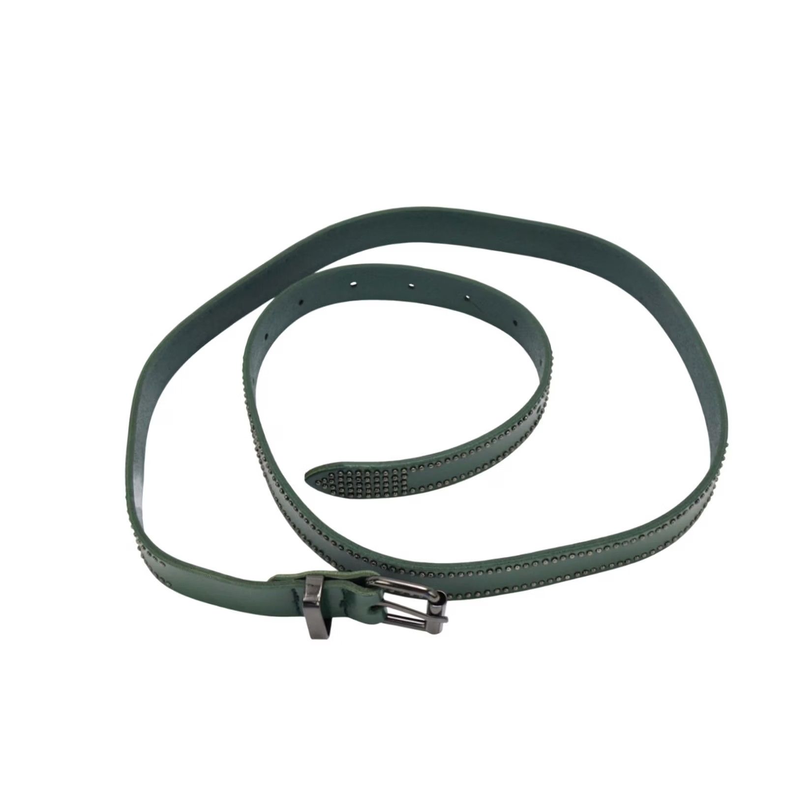Cop Copine Cop Copine Belt Women's MEDIUM Green Leather Buckle Size ONE SIZE - 4 Thumbnail