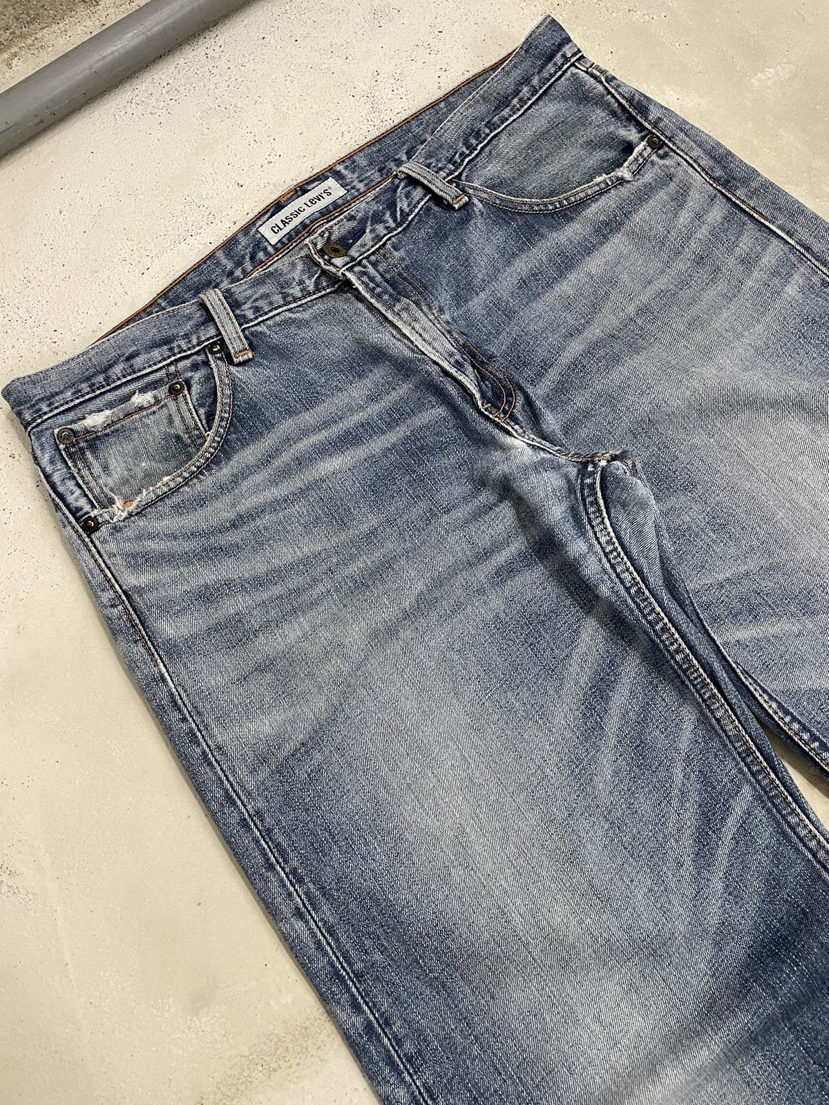 Levi's Levis 503 Classic Levi’s 00’s Production Distressed Denim Size US 37 - 4 Thumbnail