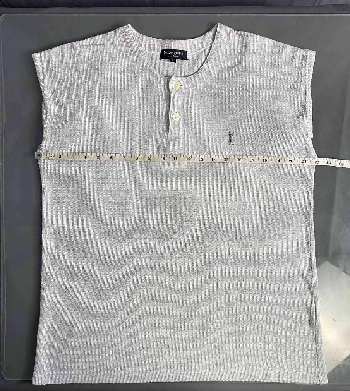 Yves Saint Laurent YSL Vintage White Longselve Classic Mode Size US M / EU 48-50 / 2 - 14 Thumbnail