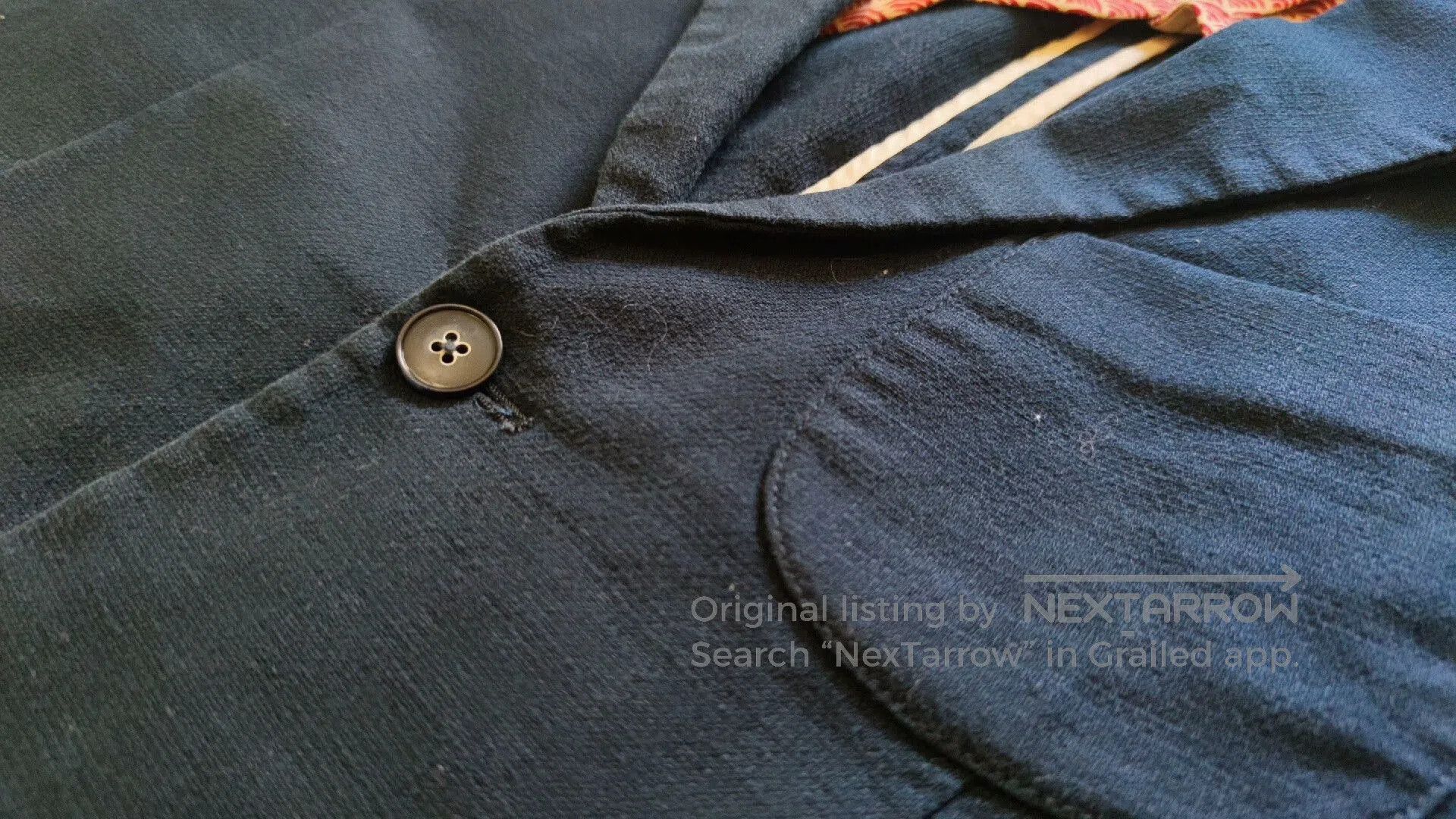 Other Handmade Blue Dye Suit with Wave Lining. Size US S / EU 44-46 / 1 - 4 Thumbnail