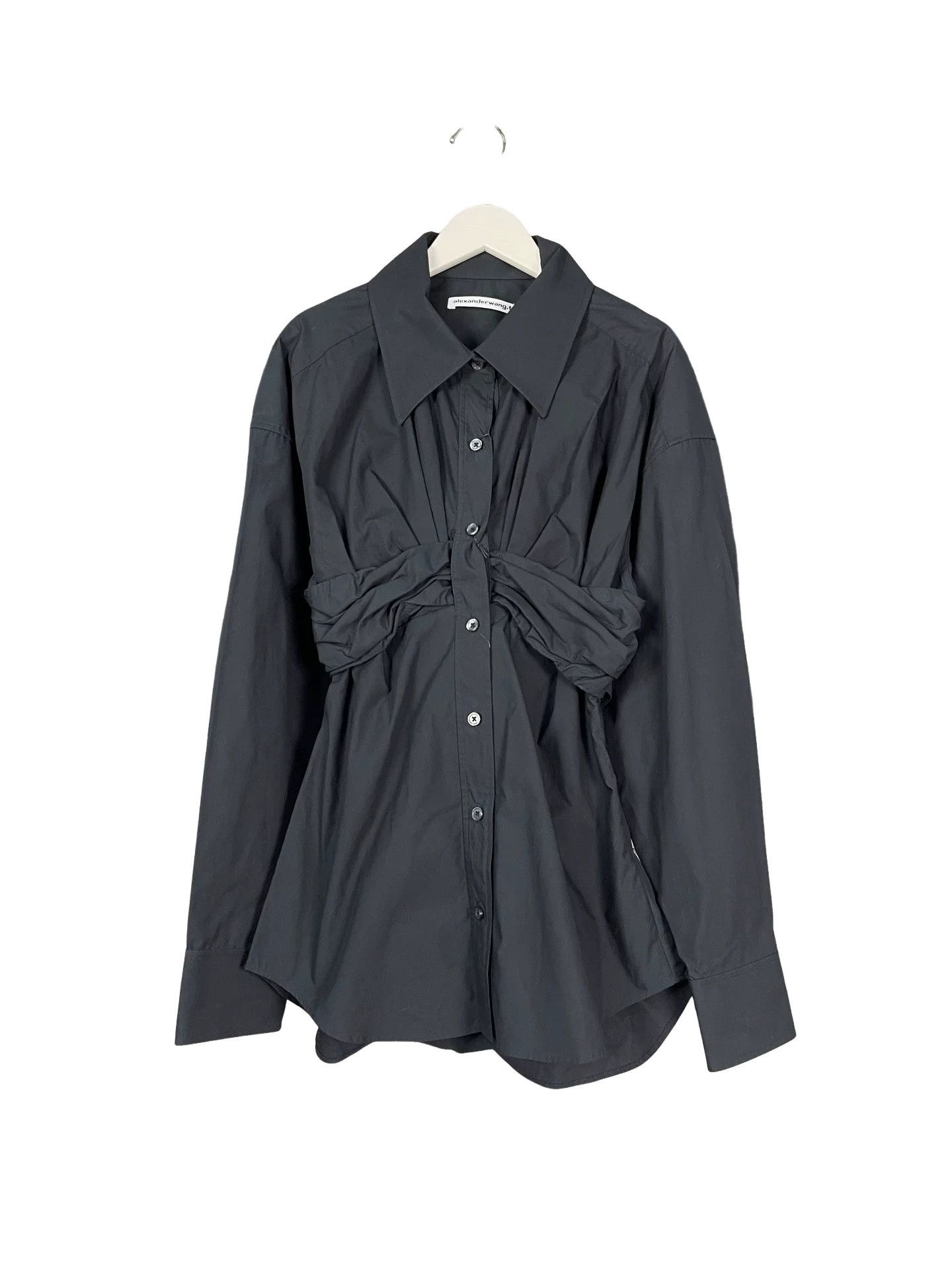 Alexander Wang Alexander Wang Black Cotton Button Up Shirt Size 0 Size XS / US 0-2 / IT 36-38 - 1 Thumbnail
