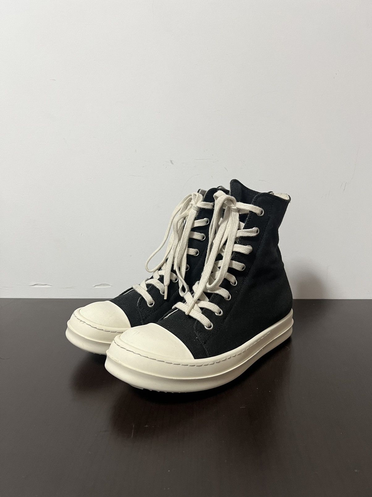 Rick Owens Drkshdw Rick owens drkshdw ramones high top sneakers sz36.5 Size US 6.5 / IT 36.5 - 1 Thumbnail