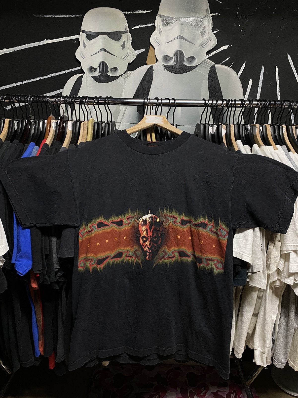 90’s Vintage Darth Maul Star Wars Movie Tee Shirt Medium