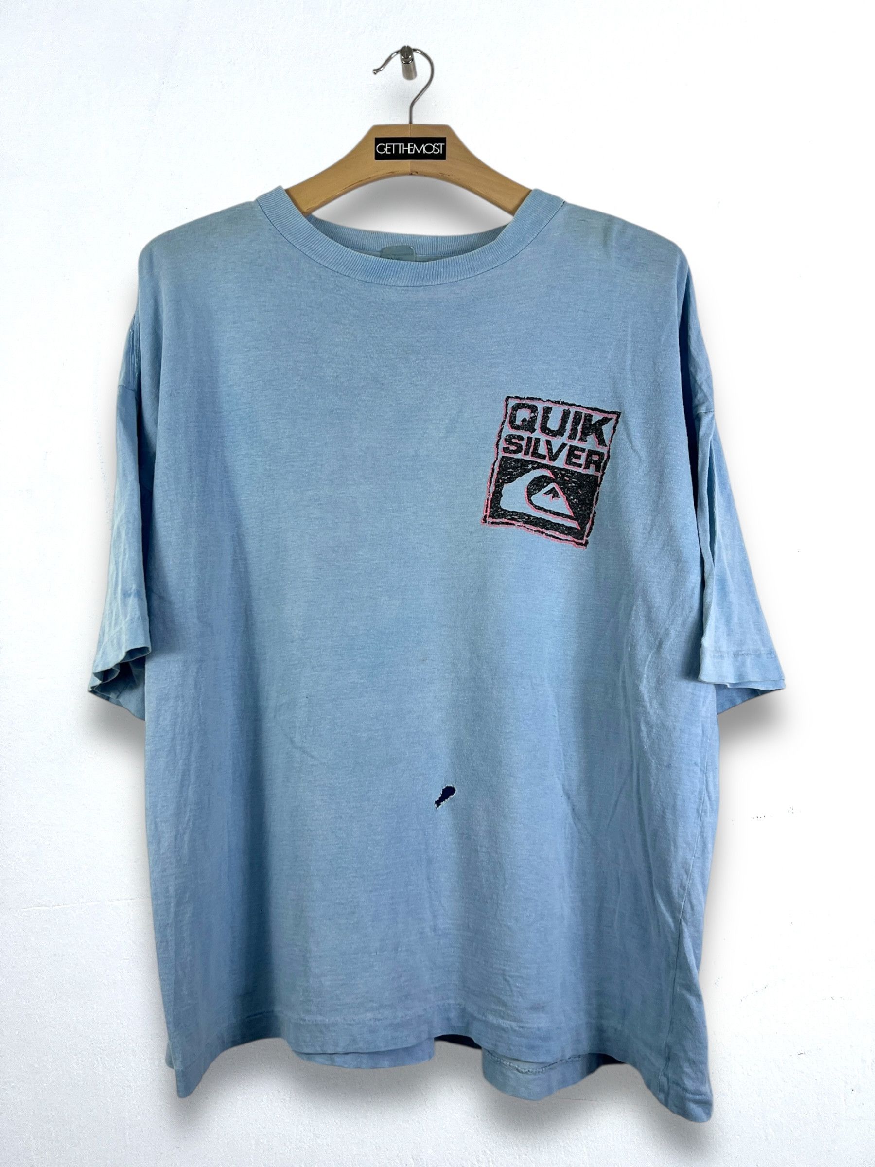 Quiksilver No.5192 Vintage 90s Quiksilver Graphic Tee (L) Size US L / EU 52-54 / 3 - 7 Thumbnail