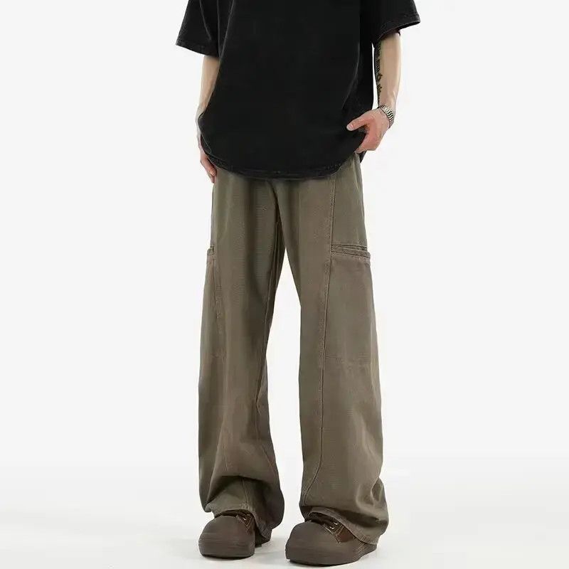Japanese Brand Retro loose straight leg wide leg jeans Size US 32 / EU 48 - 3 Thumbnail