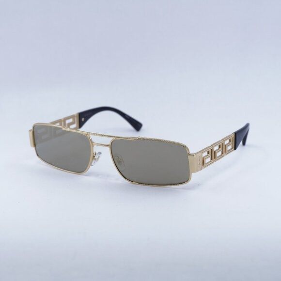 Versace VE2257 10025A Sunglasses Gold Rectangle Frame