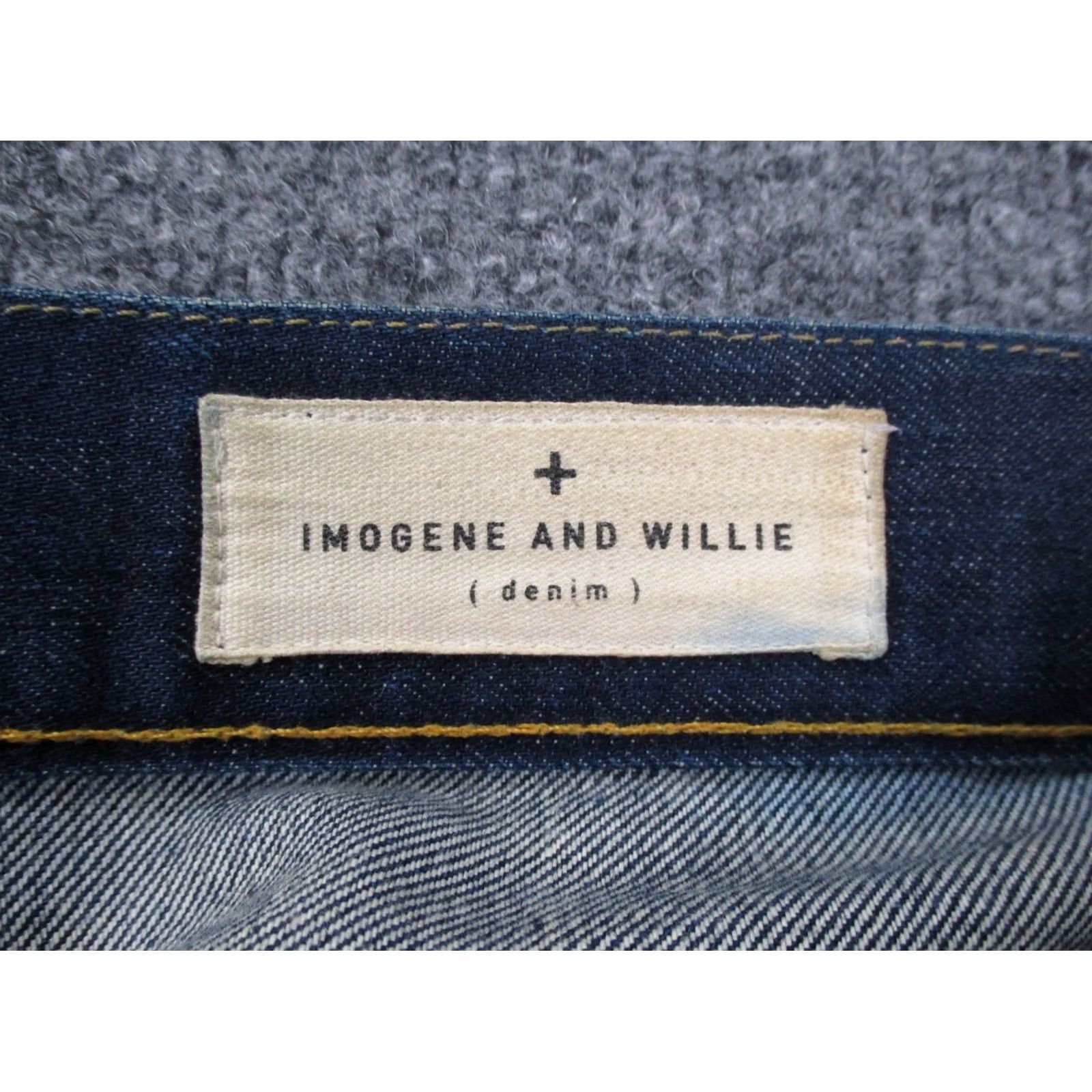 Imogene + Willie Imogene + Willie Jeans Mens 31 Blue Charlie Casual Classic Straight Work Country Denim Cotton 5-Pocket Design Straight USA Regular Button 33in Inseam Size US 31 - 7 Thumbnail