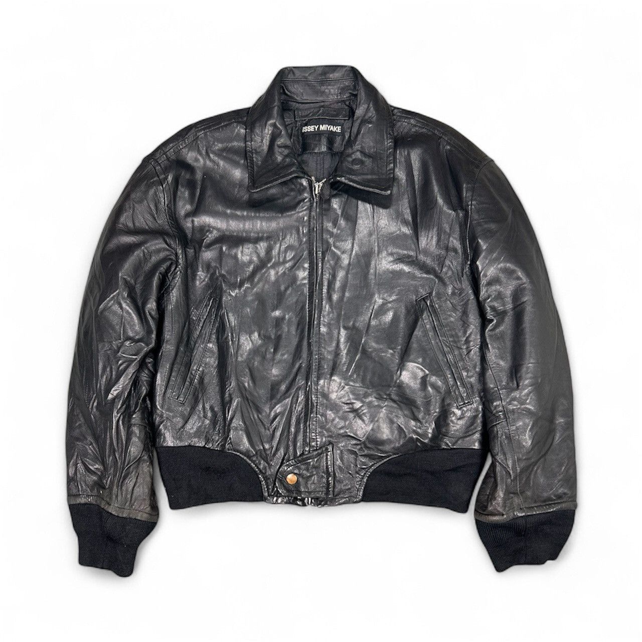 Issey Miyake Vintage Issey Miyake Leather Jacket Size US M / EU 48-50 / 2 - 1 Thumbnail