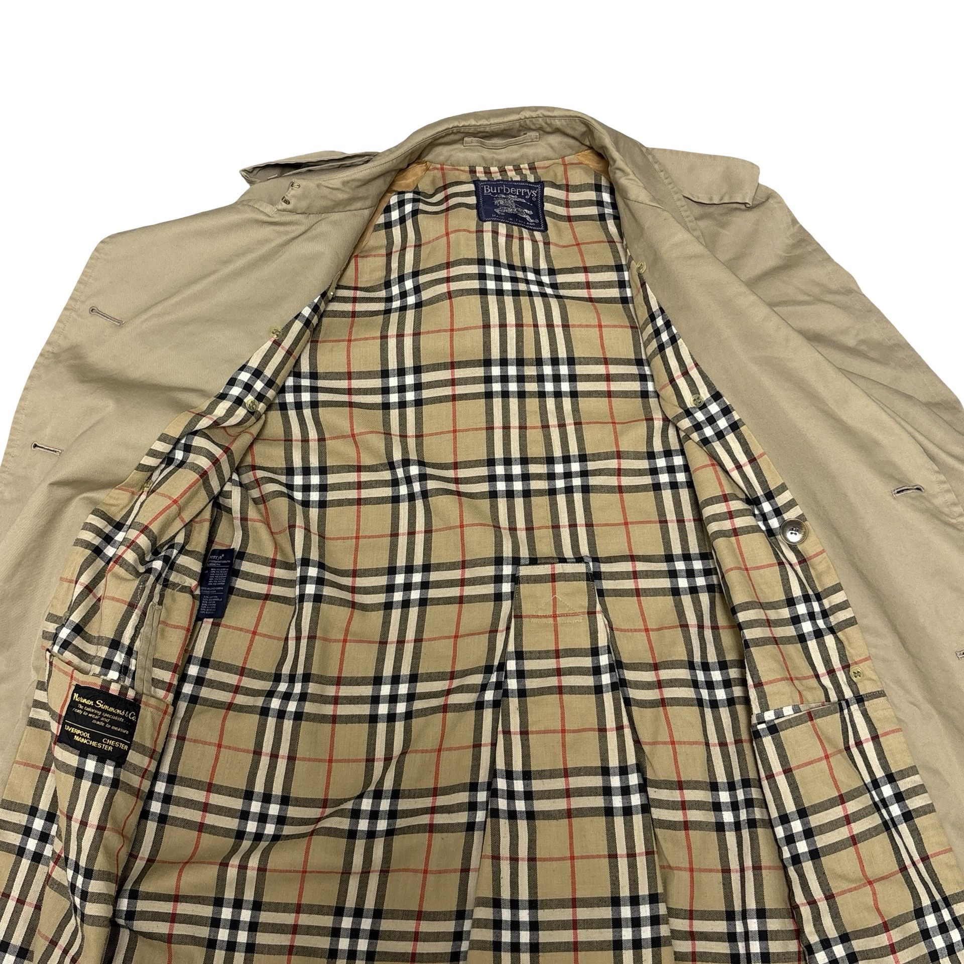 Burberry Vintage Burberry Trench Coat 80s Made In England Nova Check Size US L / EU 52-54 / 3 - 14 Thumbnail