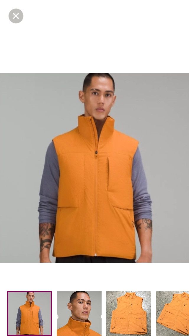 Lululemon Lululemon Autumn Orange Insulated Hiking Vest XXL Size US XXL / EU 58 / 5 - 1 Thumbnail