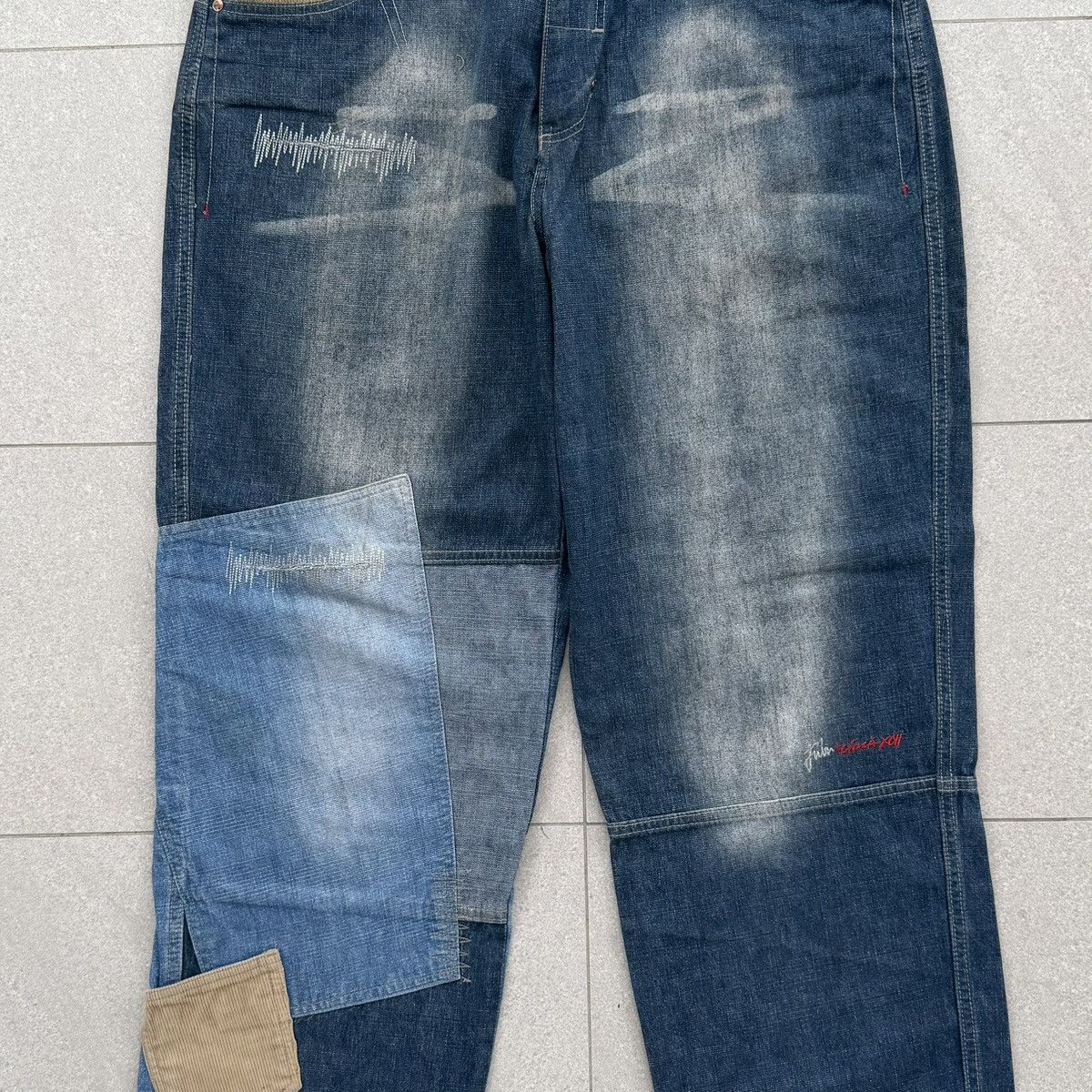 Fubu FUBU The Collection Baggy Jeans Patchwork Vintage Hip Hop Size US 36 / EU 52 - 5 Thumbnail