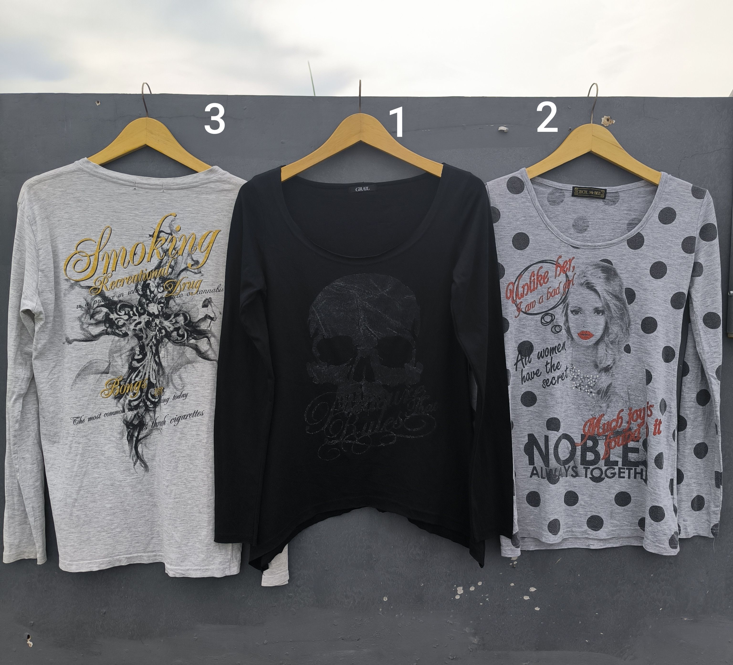 Affliction Take all Vintage Y2K skull print Size M / US 6-8 / IT 42-44 - 1 Thumbnail