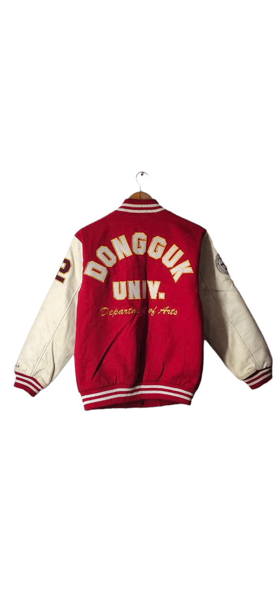 VINTAGE 80S LEATHER VARSITY JACKET