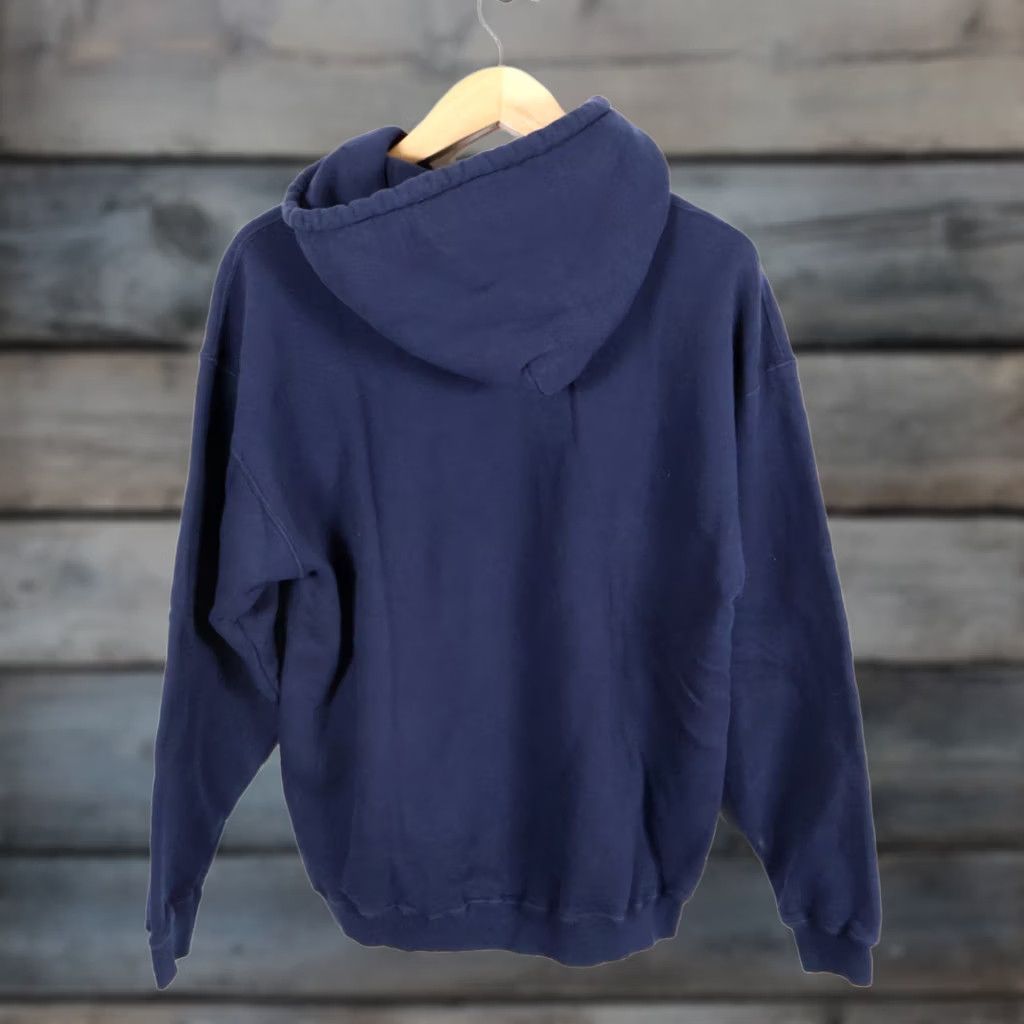 Nike VINTAGE Nike Hoodie Men XL Dark Blue Center Swoosh Canada Made Sweatshirt VTG Pullover Graphic Print Heavyweight Long Sleeve Crew Neck Size US XL / EU 56 / 4 - 1 Thumbnail