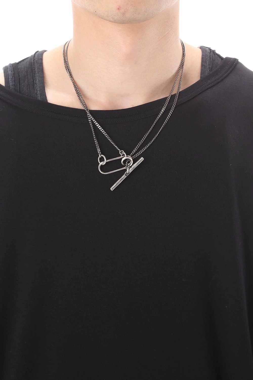 Werkstatt Munchen Werkstatt Munchen M3015 Stack Chain Spring Clasp Necklace Size ONE SIZE - 5 Thumbnail