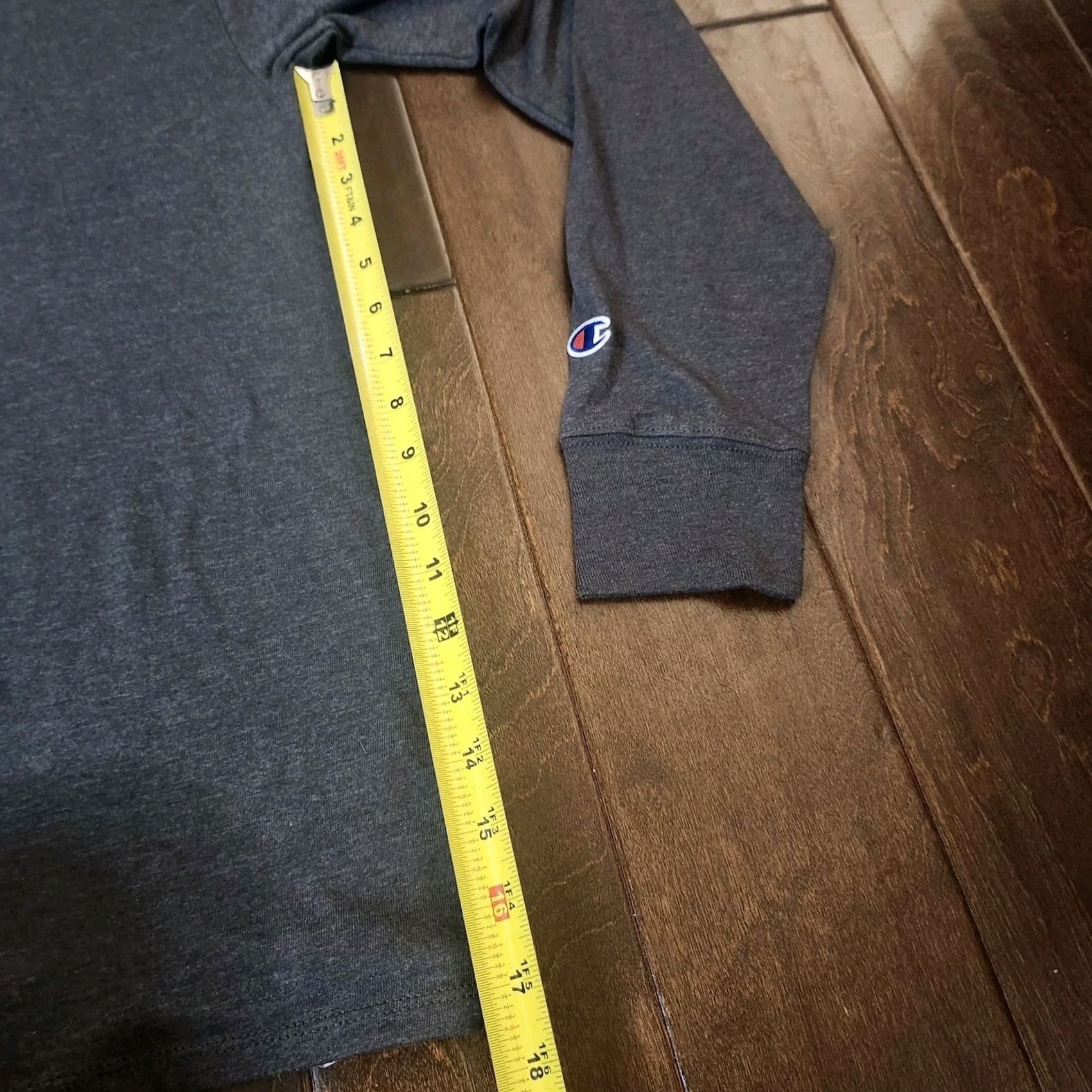Champion Champion Men's Long Sleeve Shirt M Gray Heathered Pullover Crew Neck Activewear Regular Stretch Gym & Training - Spring Fall Winter Size US M / EU 48-50 / 2 - 7 Thumbnail