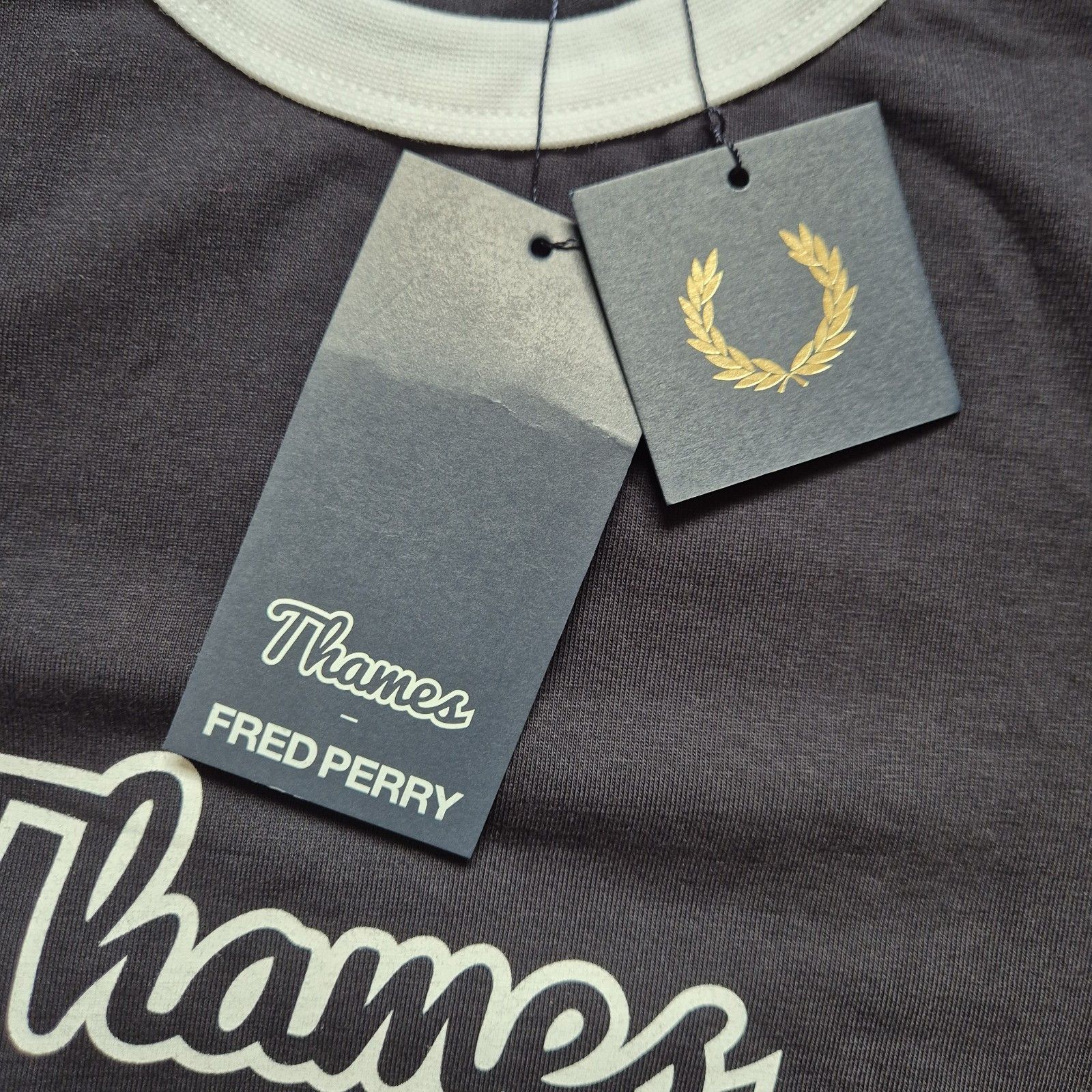 Thames Thames x Fred Perry Ringer Tee Navy Small Brand New SS19 Size US S / EU 44-46 / 1 - 4 Thumbnail