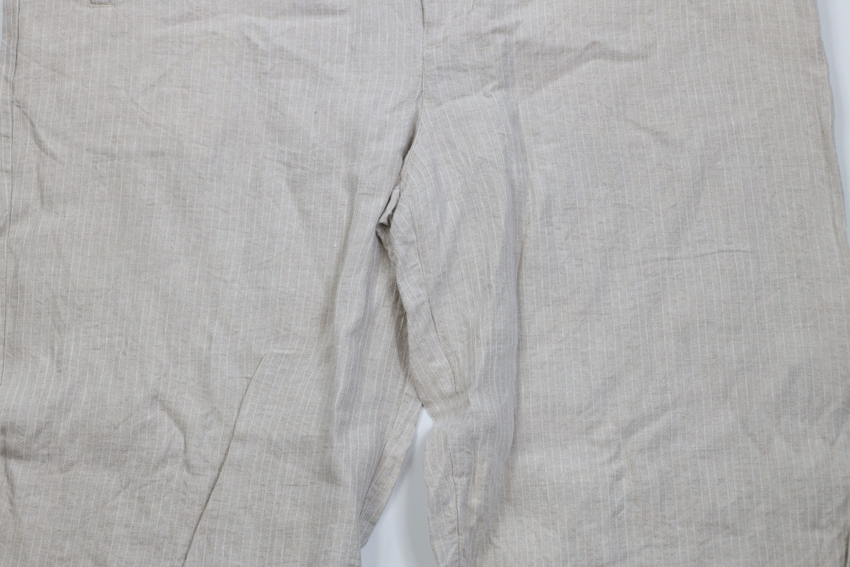 Vintage Vintage 90s Y2K Streetwear Knit Wide Leg Chino Pants Beige Size US 38 / EU 54 - 3 Thumbnail
