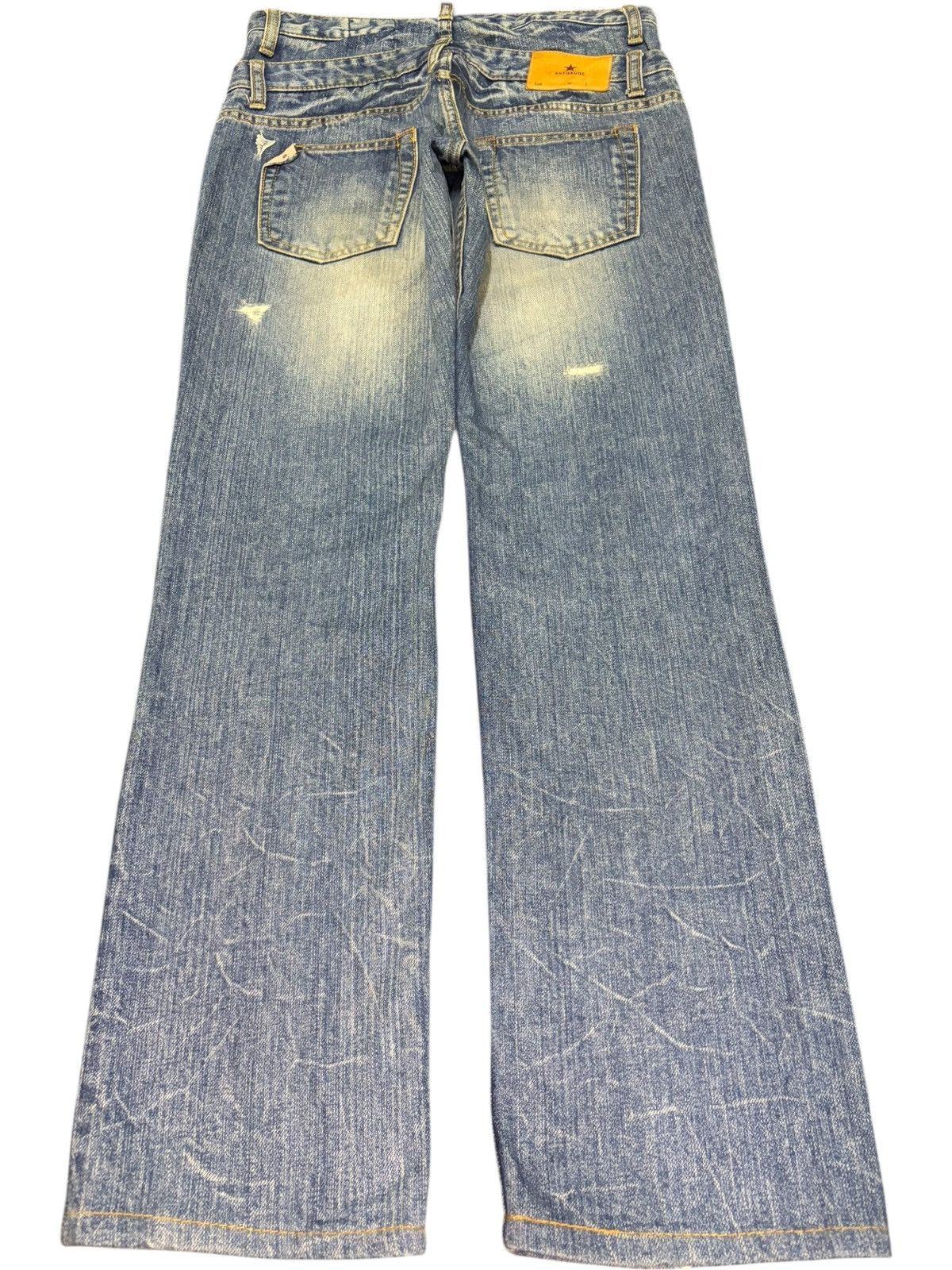 Ksubi Vintage Japanese Antgauge Double Waist Distressed Jeans Size 28" / US 6 / IT 42 - 2 Thumbnail