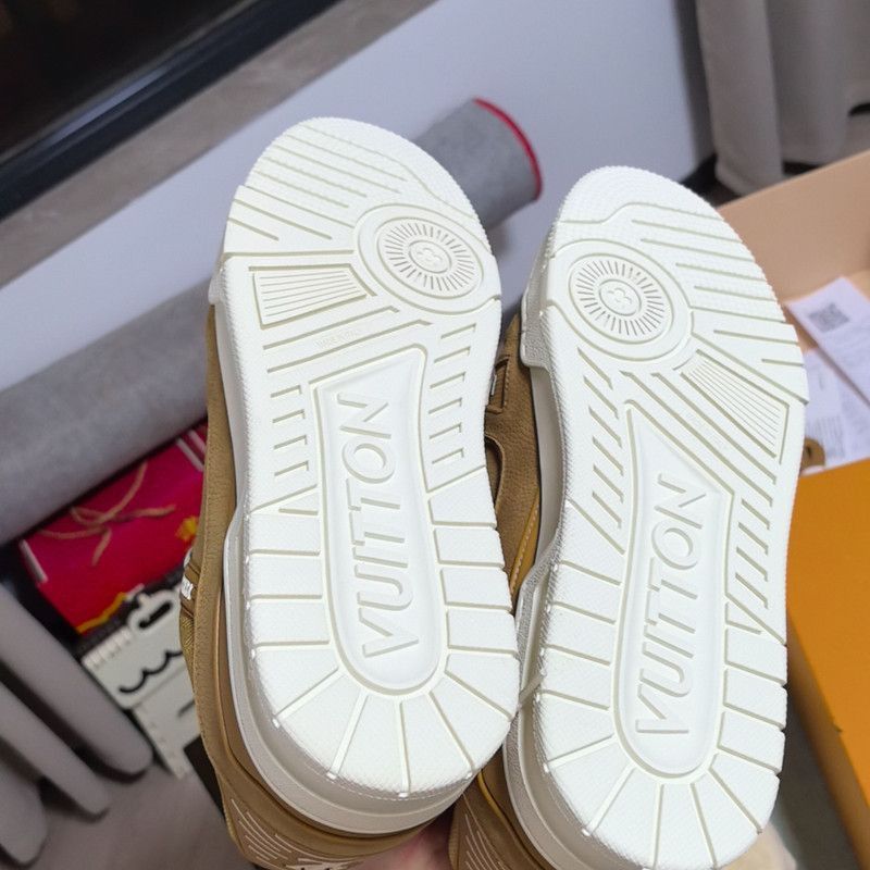 Louis Vuitton Louis Vuitton Trainer Low Top Sneakers in Orange -2508 Size US 8.5 / EU 41-42 - 4 Thumbnail