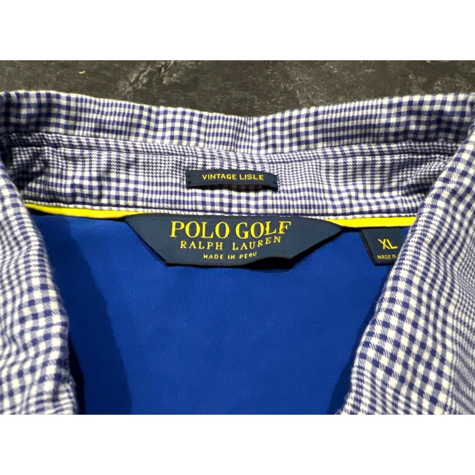 Ralph Lauren VINTAGE Ralph Lauren Polo Golf Shirt Mens XL Blue Size US XL / EU 56 / 4 - 7 Thumbnail