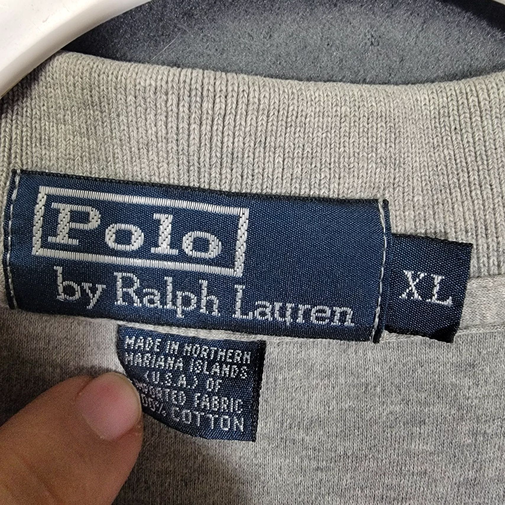 Polo Ralph Lauren Polo Ralph Lauren Polo Shirt Men's XL Gray Short Sleeve Distressed Size US XL / EU 56 / 4 - 2 Thumbnail