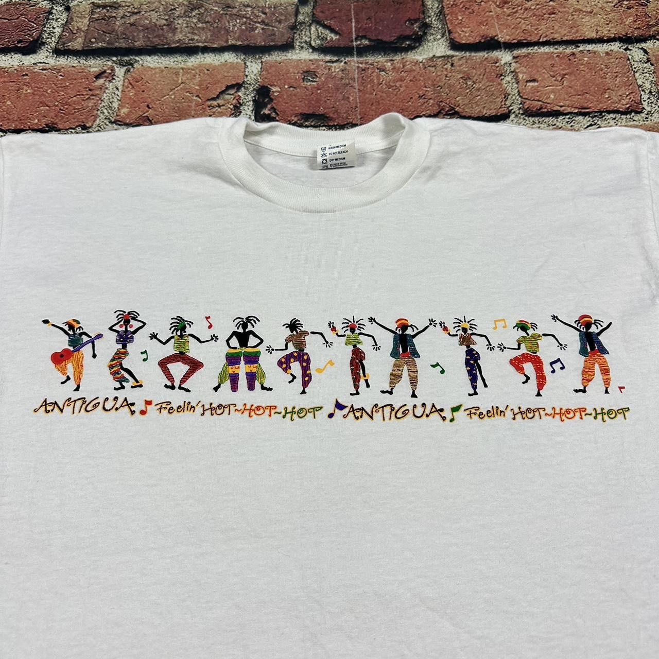 Vintage Antigua Feelin' Hot Hot Hot T-Shirt T-ZERS Beefy Tee Vintage Size US L / EU 52-54 / 3 - 3 Thumbnail