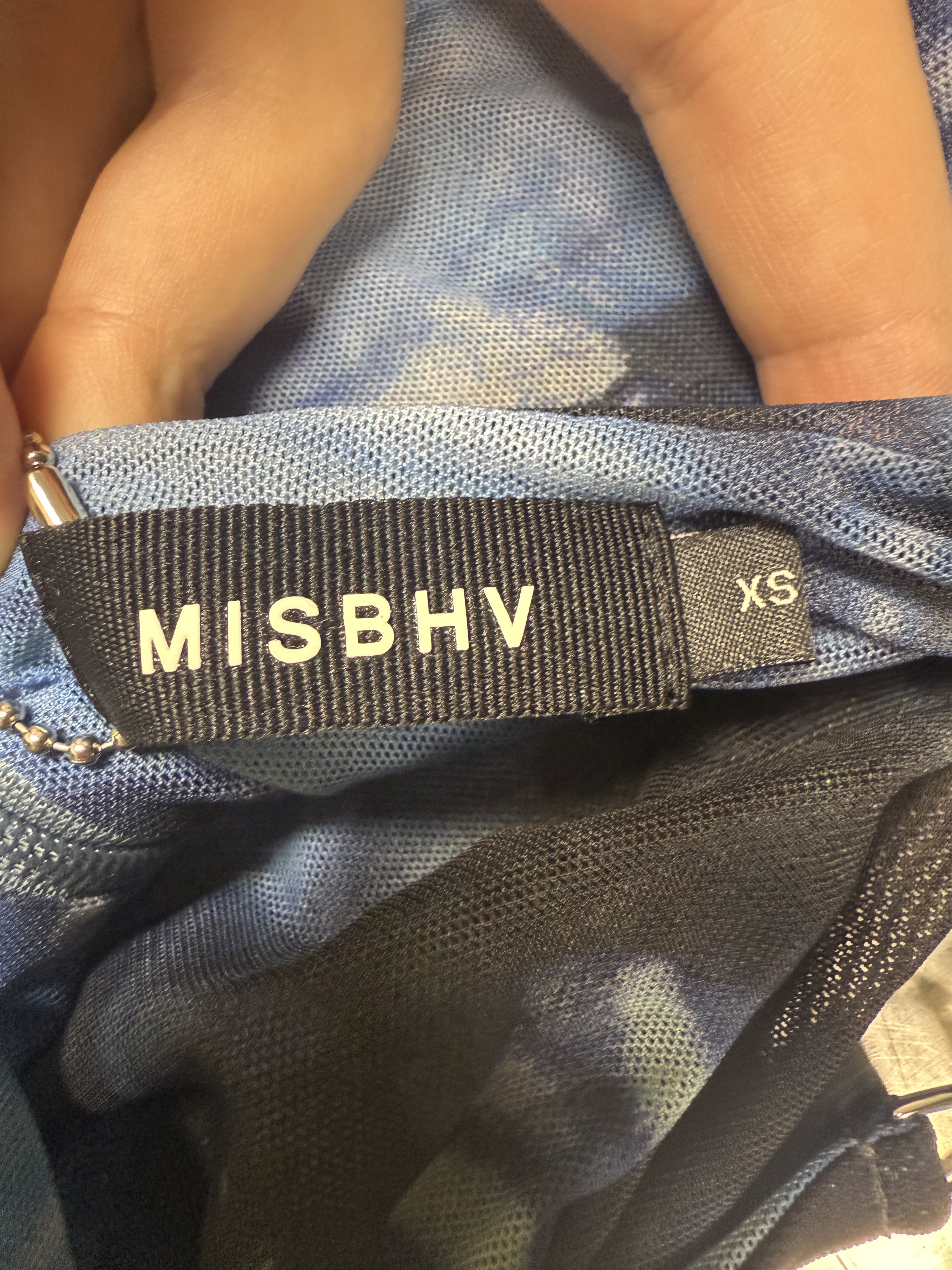 Misbhv $395 MISBHV Blue Butterfly Mini Dress Size XS / US 0-2 / IT 36-38 - 5 Thumbnail