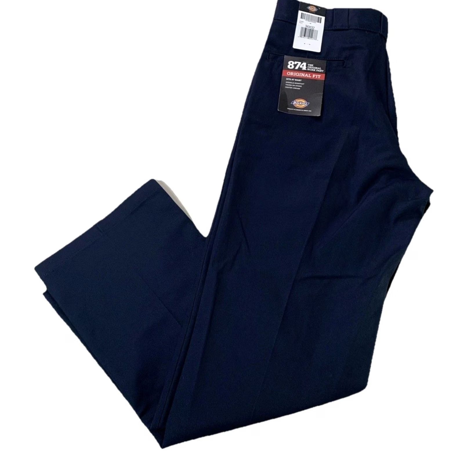 Dickies Dickies 874 Original Fit Work Pants Blue Men’s 36x32 NWT-12604 Pants Dickies 874 Workwear Regular Fit Straight Leg Men Blue 36x32 NWT Size US 36 / EU 52 - 2 Thumbnail