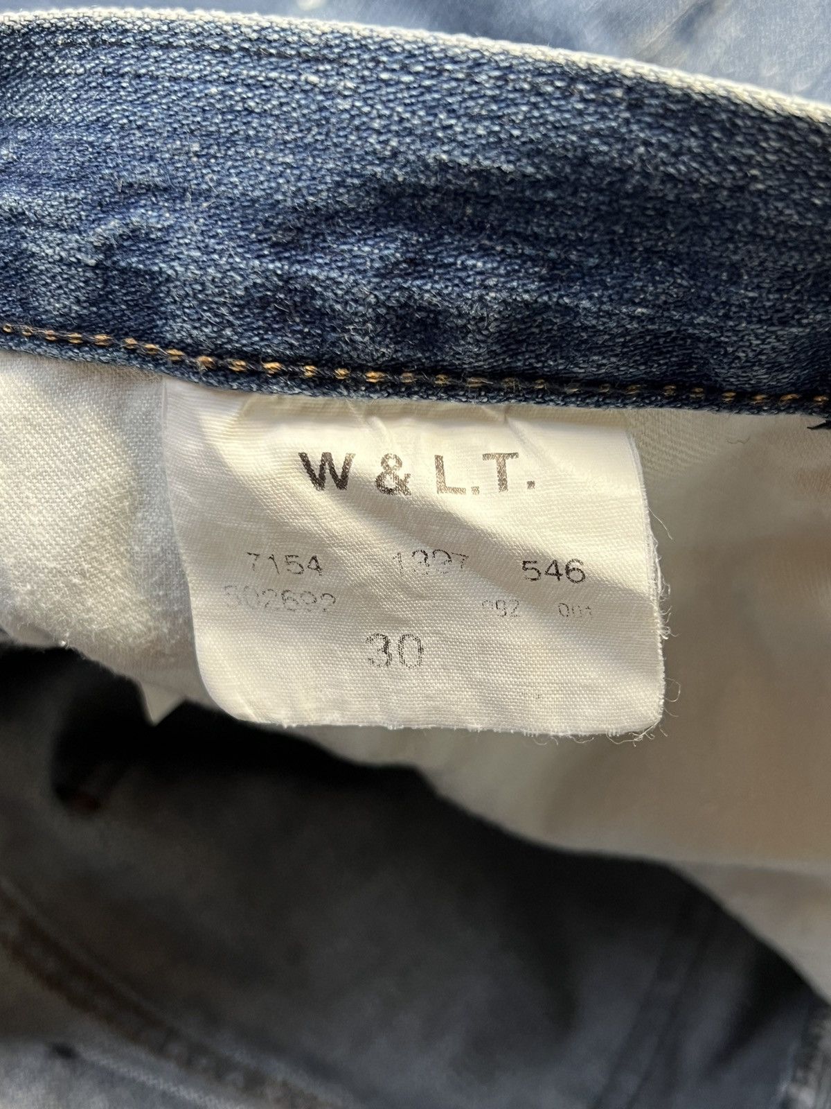 W&Lt W&LT Paint Splitter Bleach Denim Jeans | Grailed 