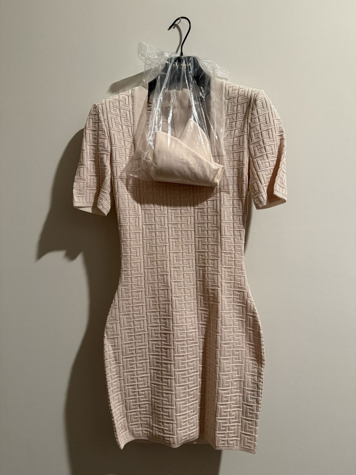 Balmain BALMAIN ‘25 Knit PB Labyrinth Mini Dress *New With Tags* Size XS / US 0-2 / IT 36-38 - 2 Thumbnail