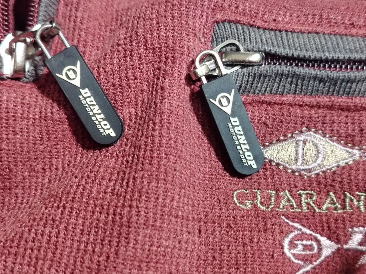 Dunlop RARE VINTAGE 90s Dunlop Motorsport Quarter-Zip Jumper Size US L / EU 52-54 / 3 - 8 Thumbnail