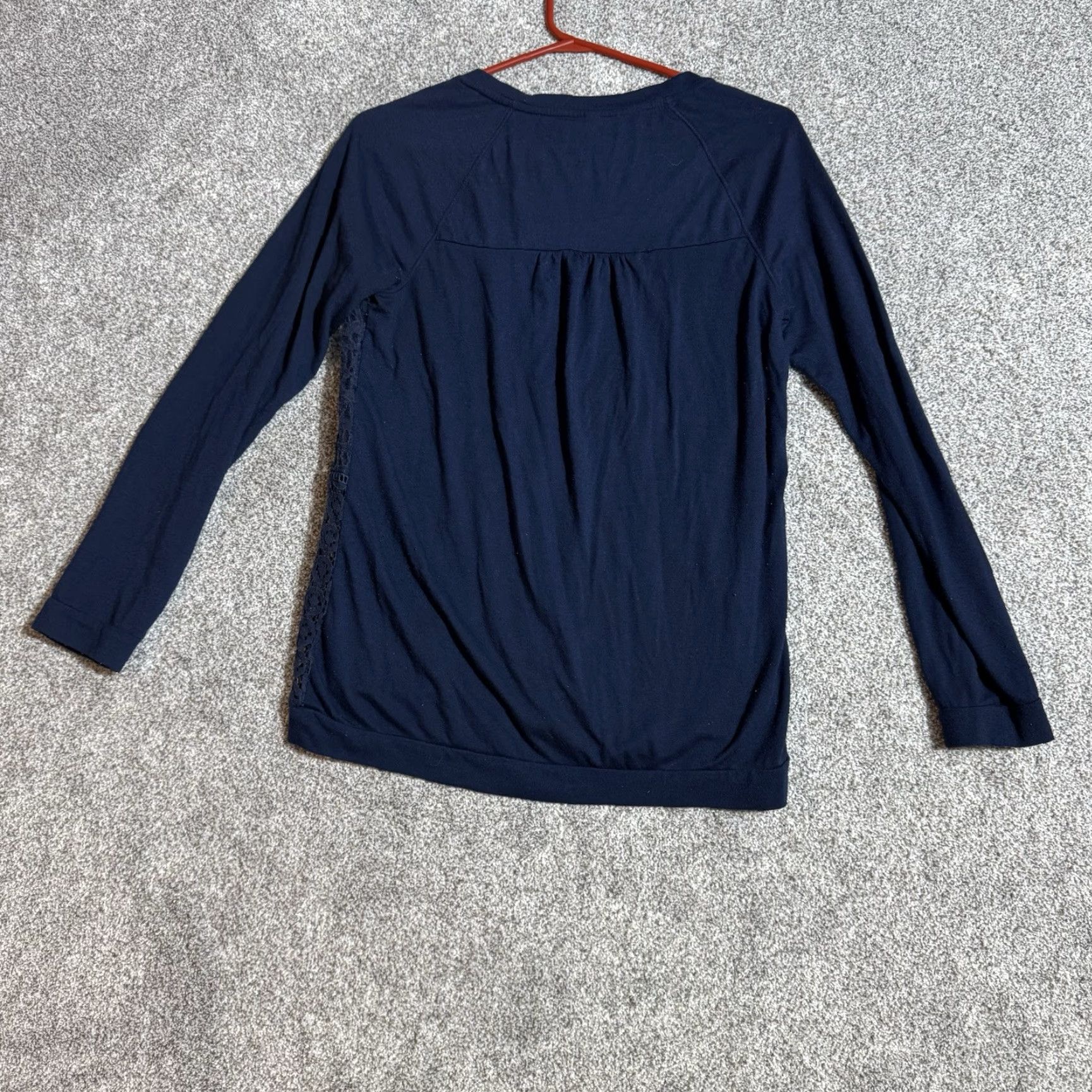Vintage Xhilaration Crocheted Lace Top Shirt Womens S Blue Sheer Boho Romantic Cottagecore Preppy Vintage No Size S / US 4 / IT 40 - 8 Thumbnail