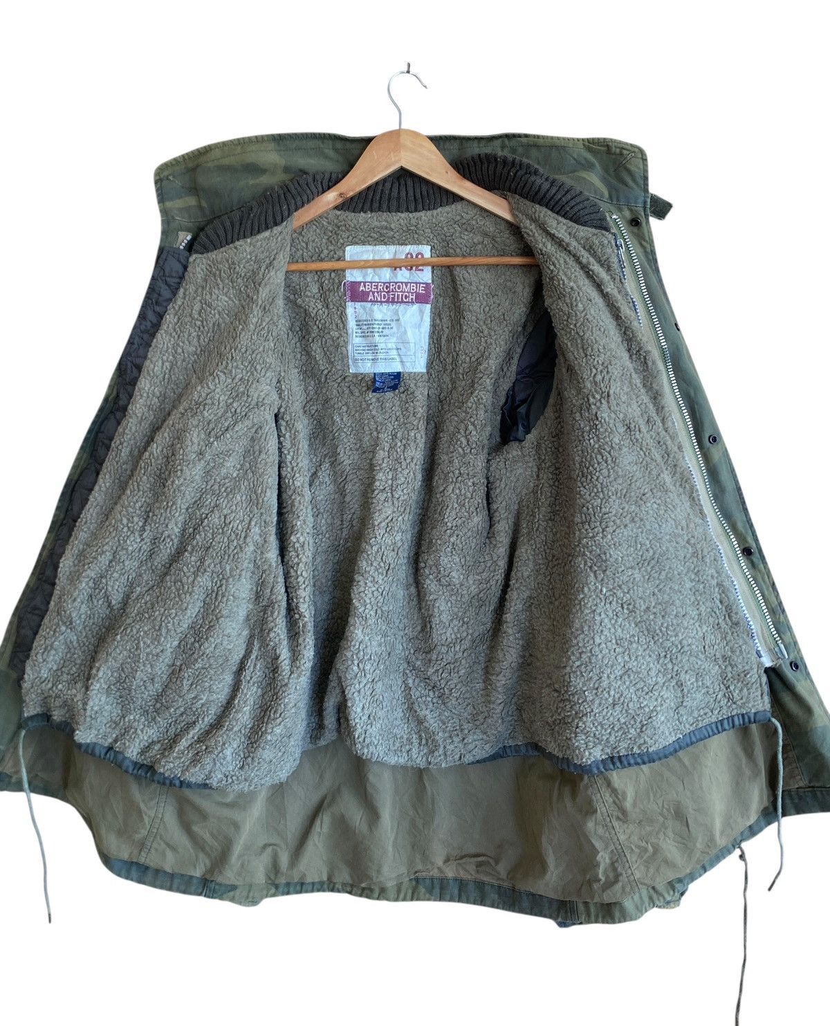 Abercrombie & Fitch Vintage Abercrombie And Fitch Fur M65 Military Jacket 1990s Size US S / EU 44-46 / 1 - 3 Thumbnail