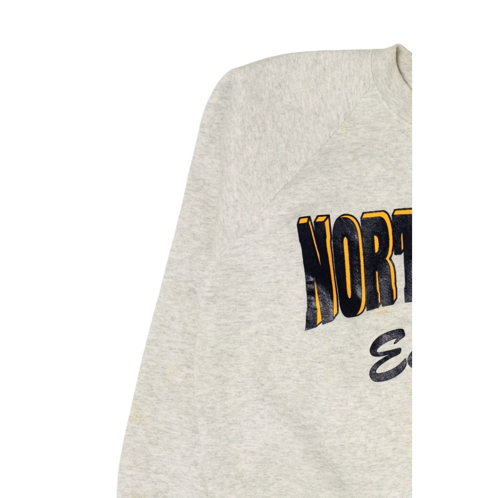 Fruit Of The Loom VINTAGE Northeast Eagles Raglan Sweatshirt Gray 1990s X-Large USA Cotton / Polyester Mens Womens Boys Girls Size US XL / EU 56 / 4 - 7 Thumbnail