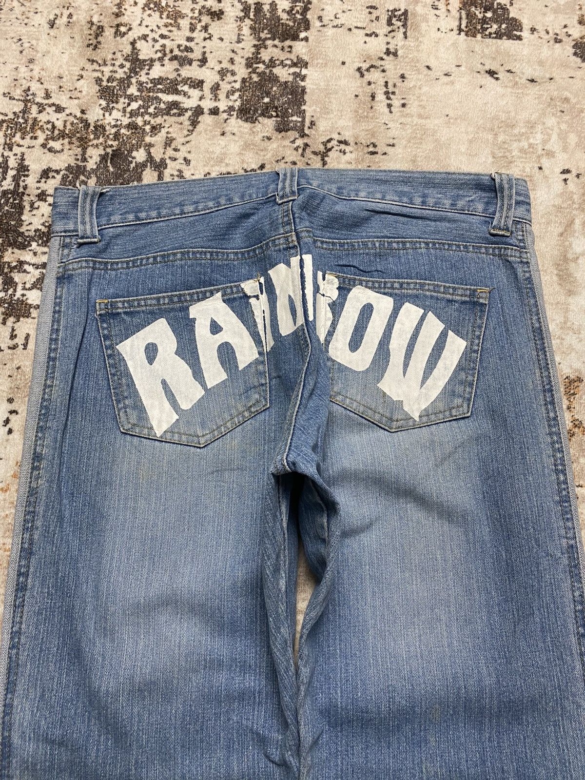 Tornado Mart Baggy Denim With Red Line💥 Size US 32 / EU 48 - 8 Thumbnail